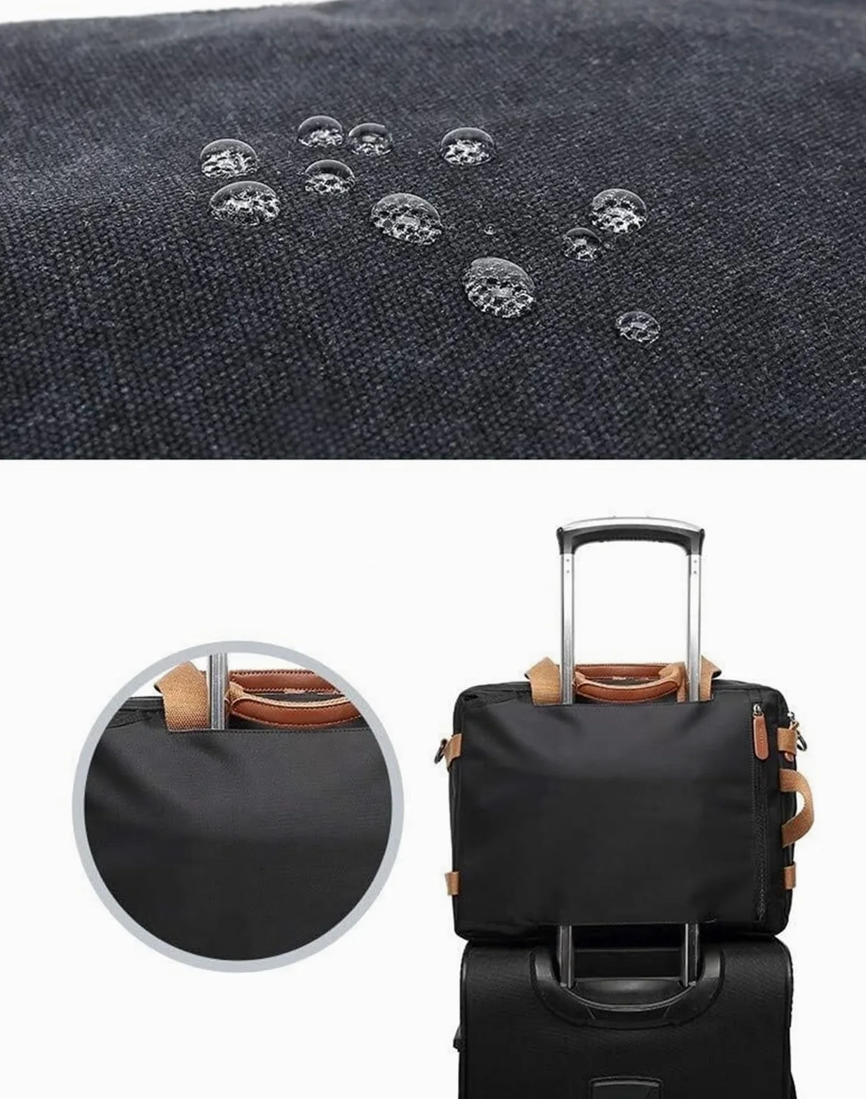 Zaino Porta PC Zaino per Laptop Borsa A Tracolla Borsa A Tracolla Borsa Per Laptop Borsa Da Lavoro Valigetta Da Viaggio Multifunzionale Zaino per PC Portatile Borsa per Laptop(Black,17.3")