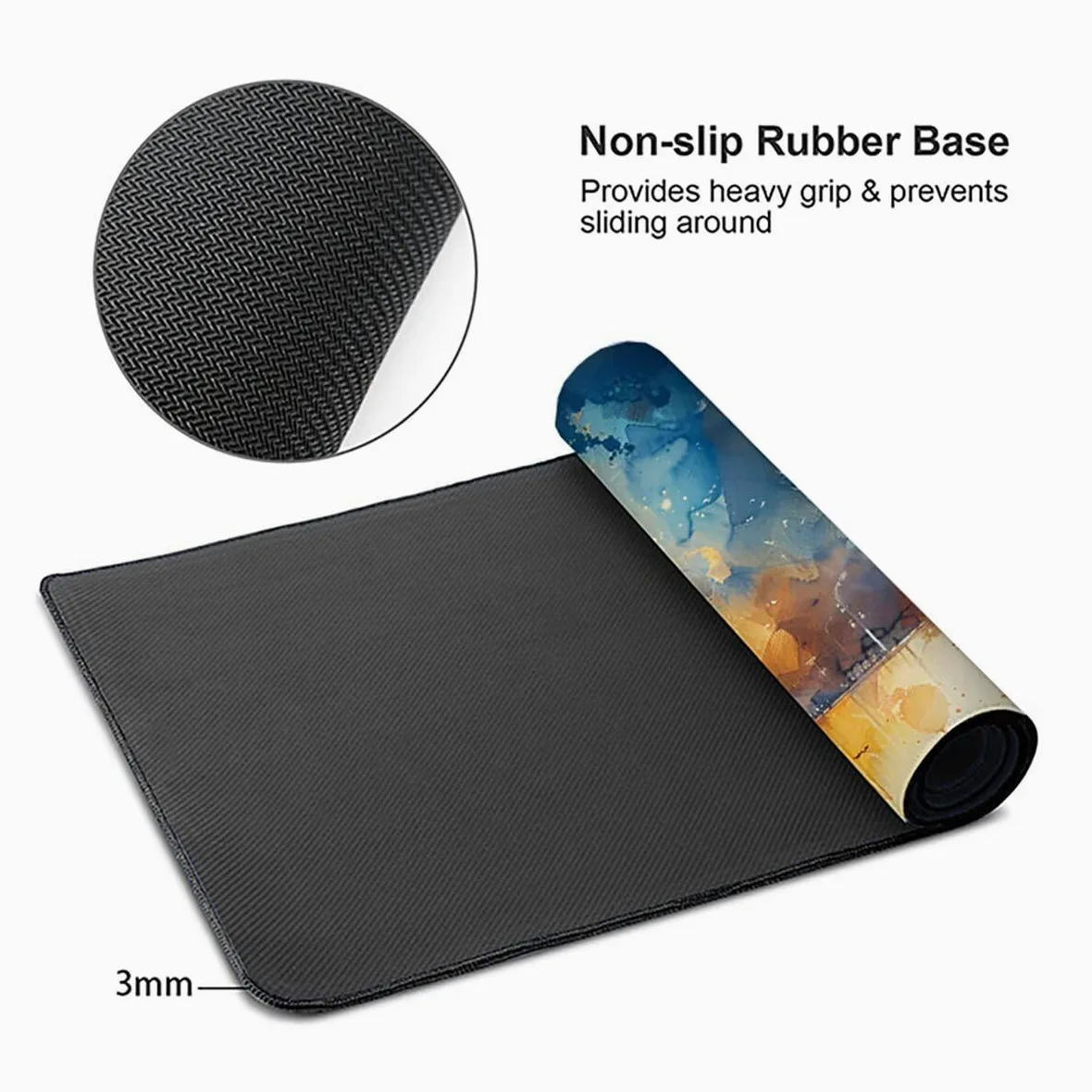 Tappetino per Mouse Gaming XXL 1200x600x3mm– Ufficio Mousepad Grande – Migliora la Velocità e la Precisione Tenuta Stabile Sottomano per Ufficio e Casa Accessori Scrivania Astratto PjY15503 N-U
