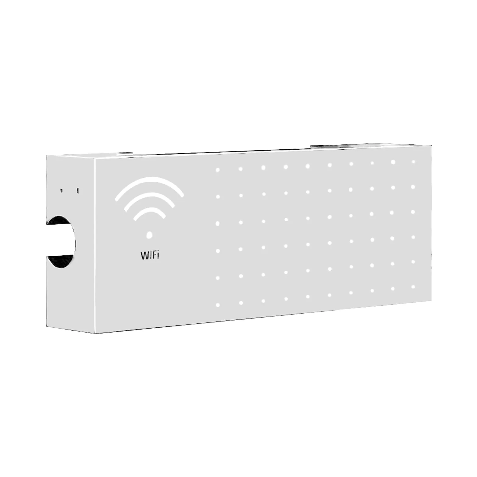 Copri Router Copertura Multifunzionale da Parete in Acciaio al Carbonio | Cabinet Per Router WiFi per Connessione Rete Presa Uscita Organizzatore Cavo Soggiorno TV Scrivania
