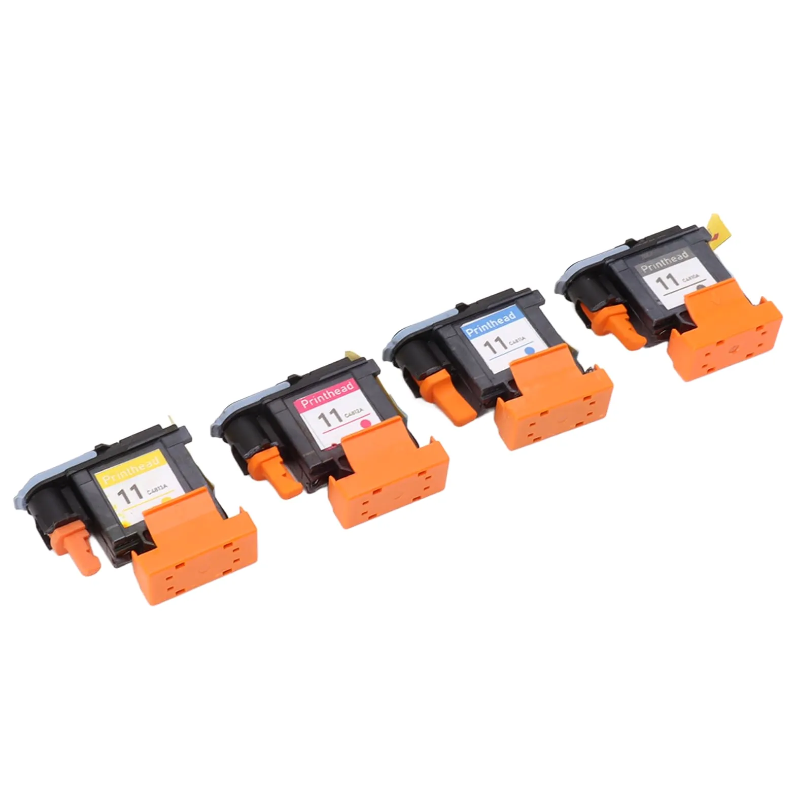 Testina di Stampa di Ricambio da 4 Pezzi per Designjet 100 110 111 500 510 800 813 850, Testina di Stampa Magenta Ciano Giallo con Materiale ABS, Risoluzione Chiara e Stampa