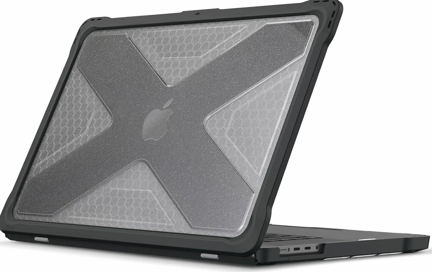 FINTIE Custodia Compatibile con MacBook Pro 14 Pollici M5 M4 M3 M2 M1 Pro/Max (2026-2021, A3426 A3427 A3434 A3112 A3401 A3185 A2992 A2918 A2779) - Antiurto Robusto Case Rigido Cover, Tras (Glitter)
