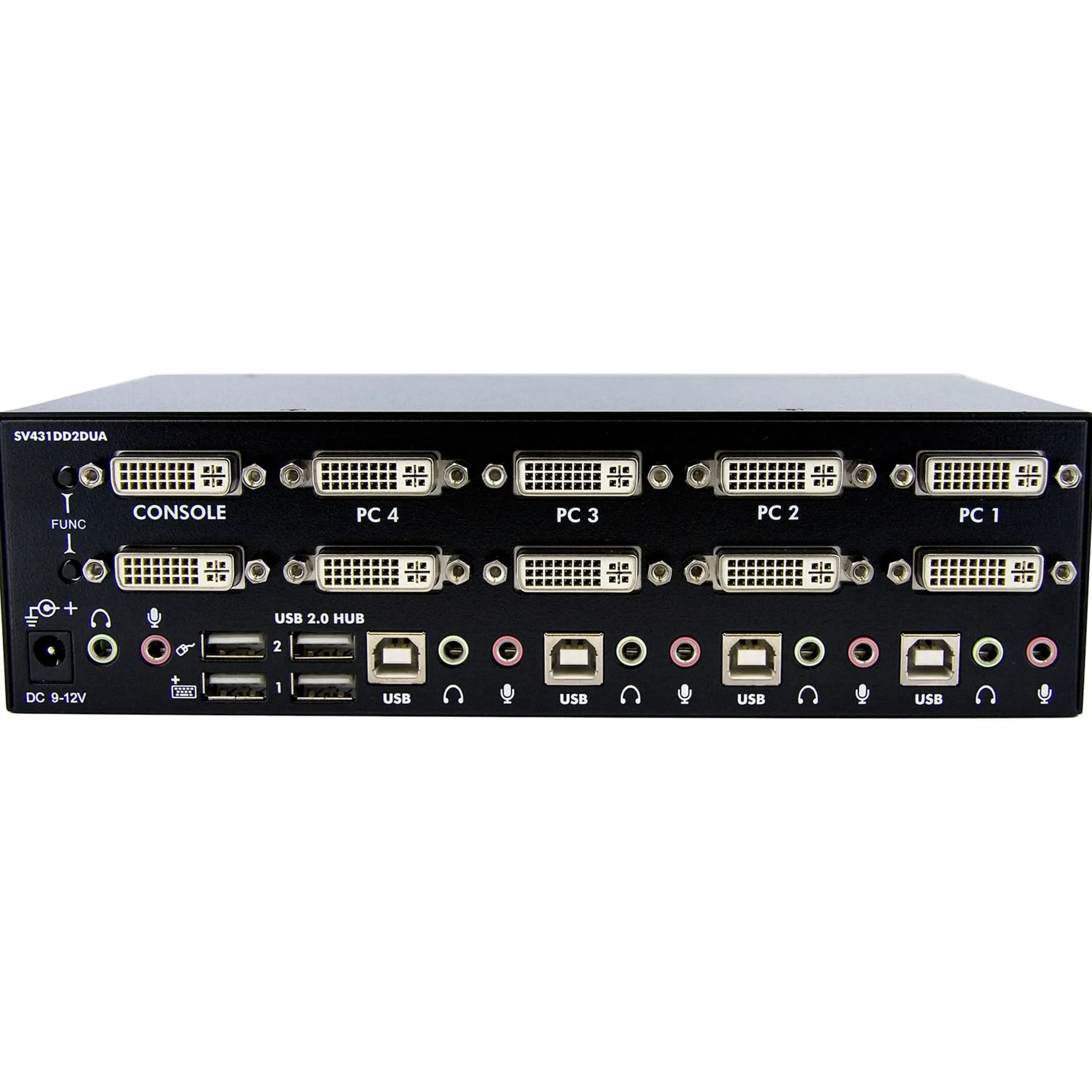 StarTech.com Switch KVM Dual DVI USB 4 porte con audio e hub USB 2.0 (SV431DD2DUA)