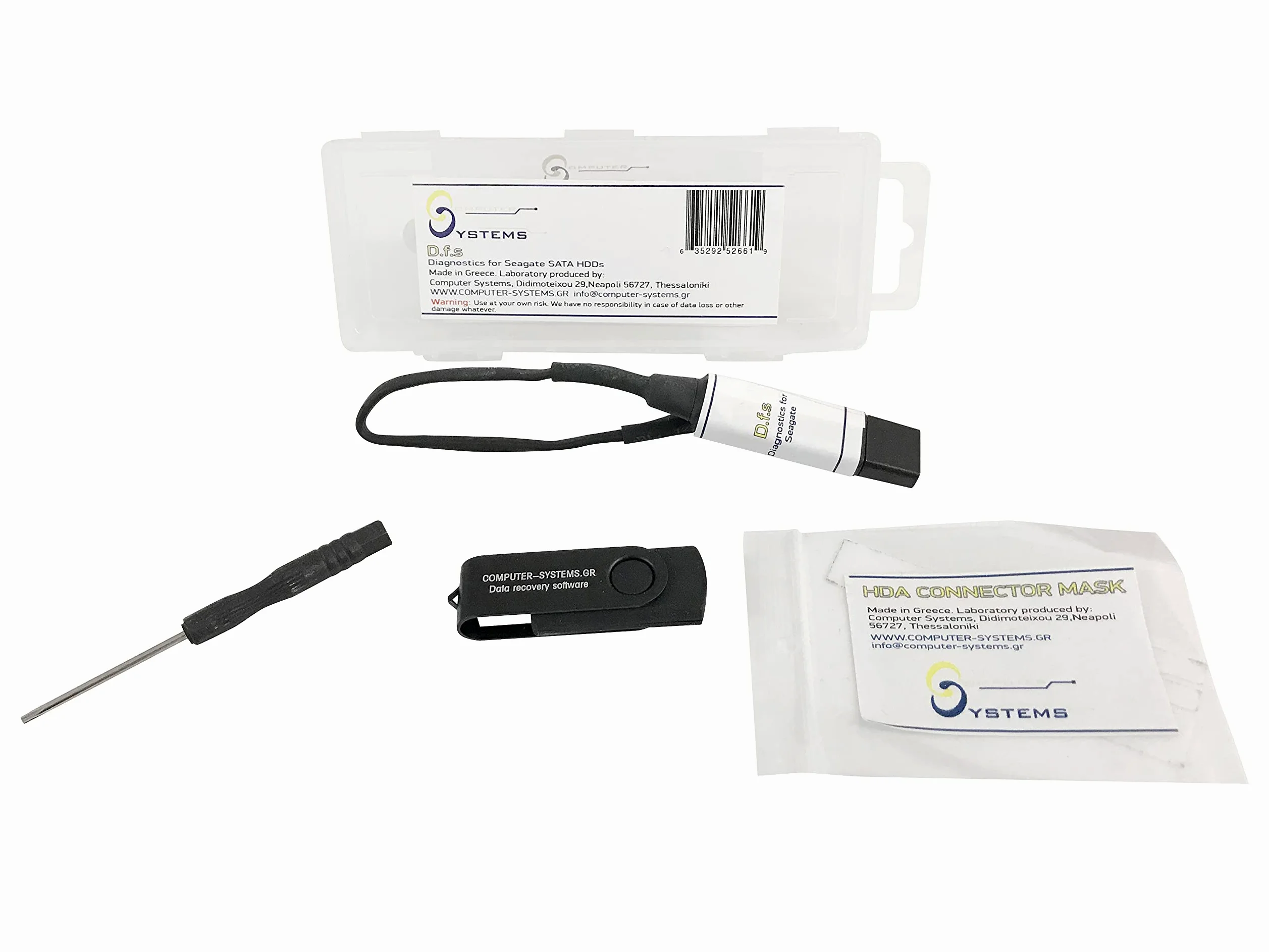 CS Labs Kit di strumenti USB di diagnostica compatibile con Seagate. Recupero dati HDD DfS. Recupera l'80% dei casi di Seagate...