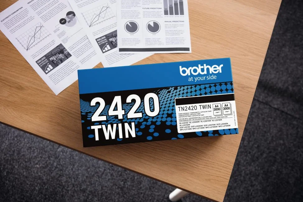 Brother TN2420TWIN | Alta capacità| 6000 pag| per Stampanti MFCL2710DW/MFCL2710DN/MFCL2730DW/MFCL2750DW/DCPL2510D/DCPL2550DN/HLL2310D/HLL2350DW/HLL2370DN/HLL2375DW| Colore Nero | Per Stampanti MFCL2710DW/MFCL2710DN/MFCL2730DW/MFCL2750DW/DCPL2510D/DCPL2550