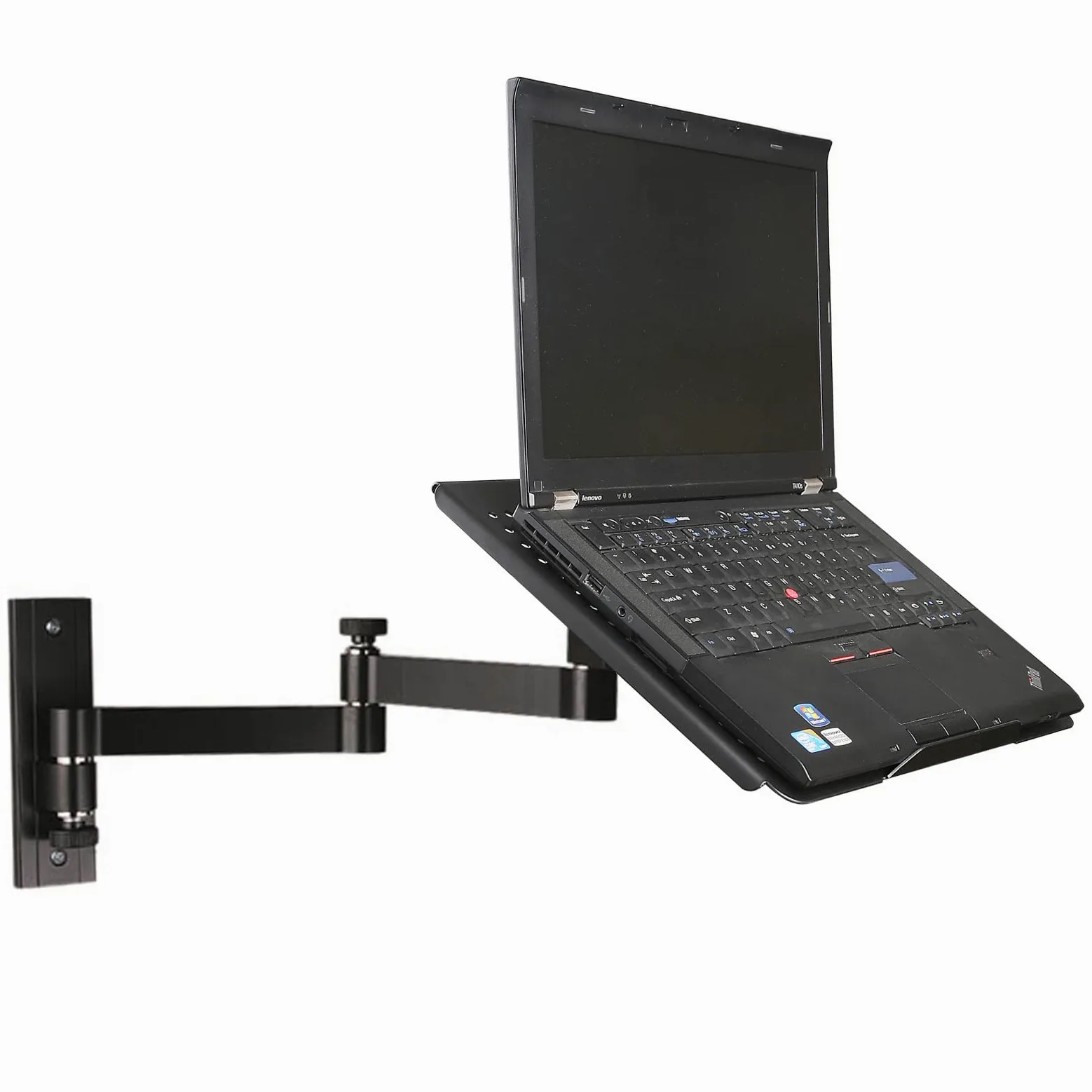 Drall Staffa Universale per Il Montaggio a Parete - per Notebook Netbook Tablet PC - Nero - con Vassoio Adattatore per Notebook - Nero Modello: L52B-APBA