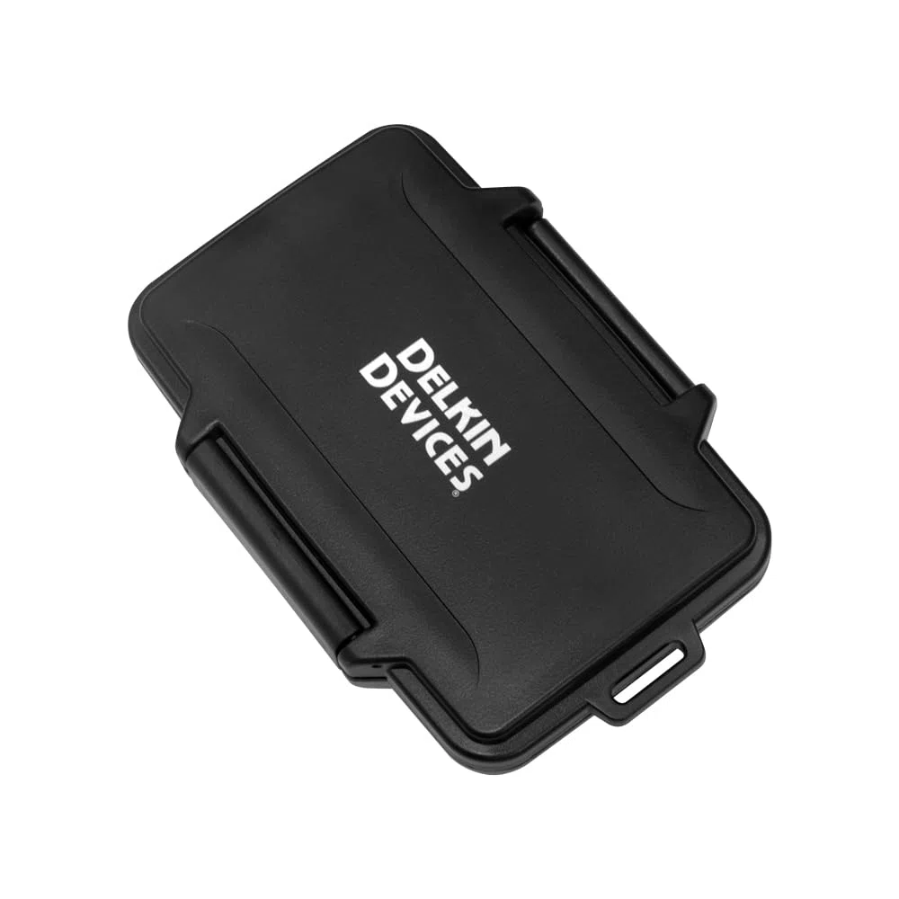 Delkin Devices CFexpress Type B, SD e microSD Memory Card Storage Tote - Custodia robusta, resistente alle intemperie