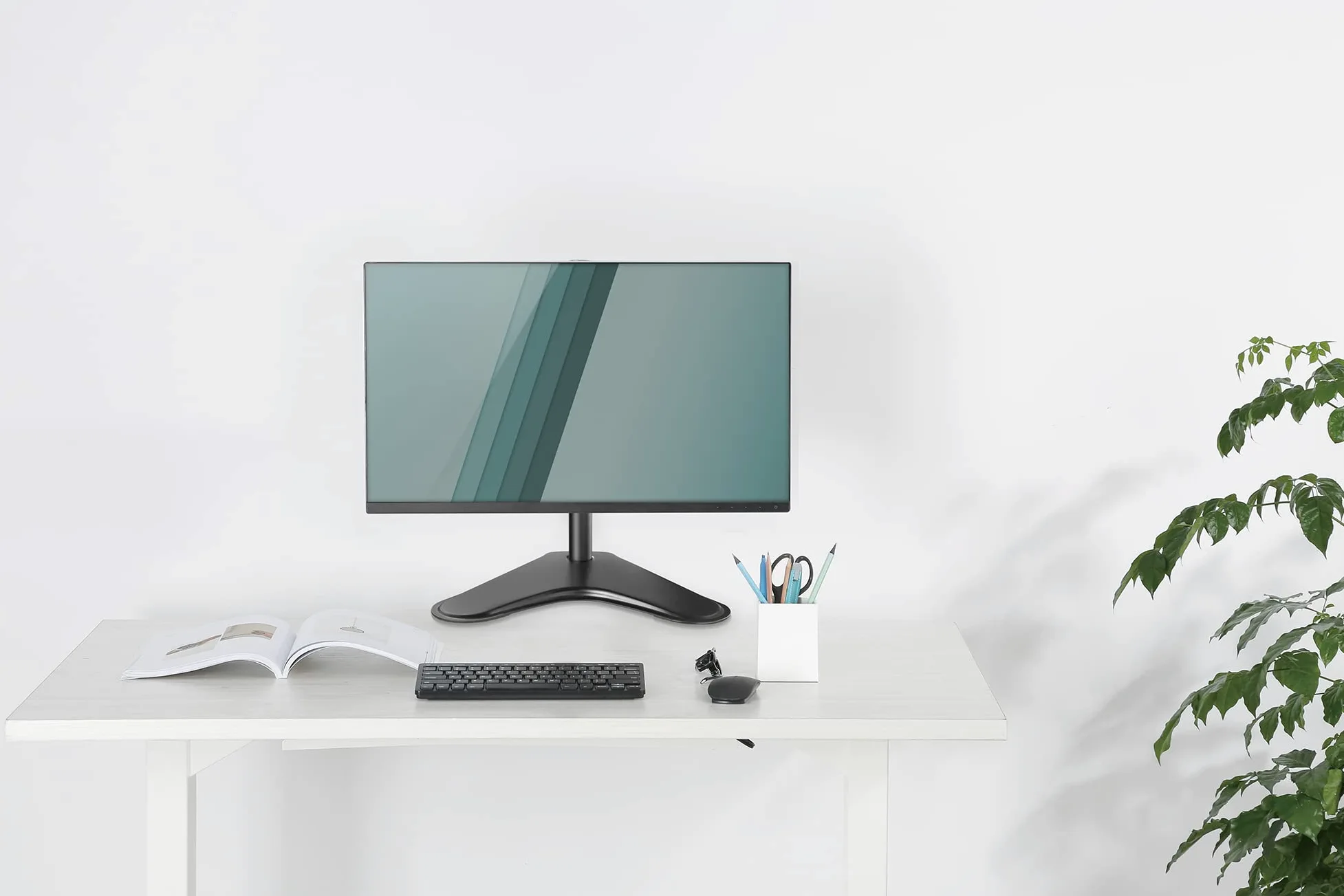 DIGITUS Supporto per monitor - Supporto - 1 monitor - Fino a 32 pollici - VESA 75x75, 100x100 - Nero