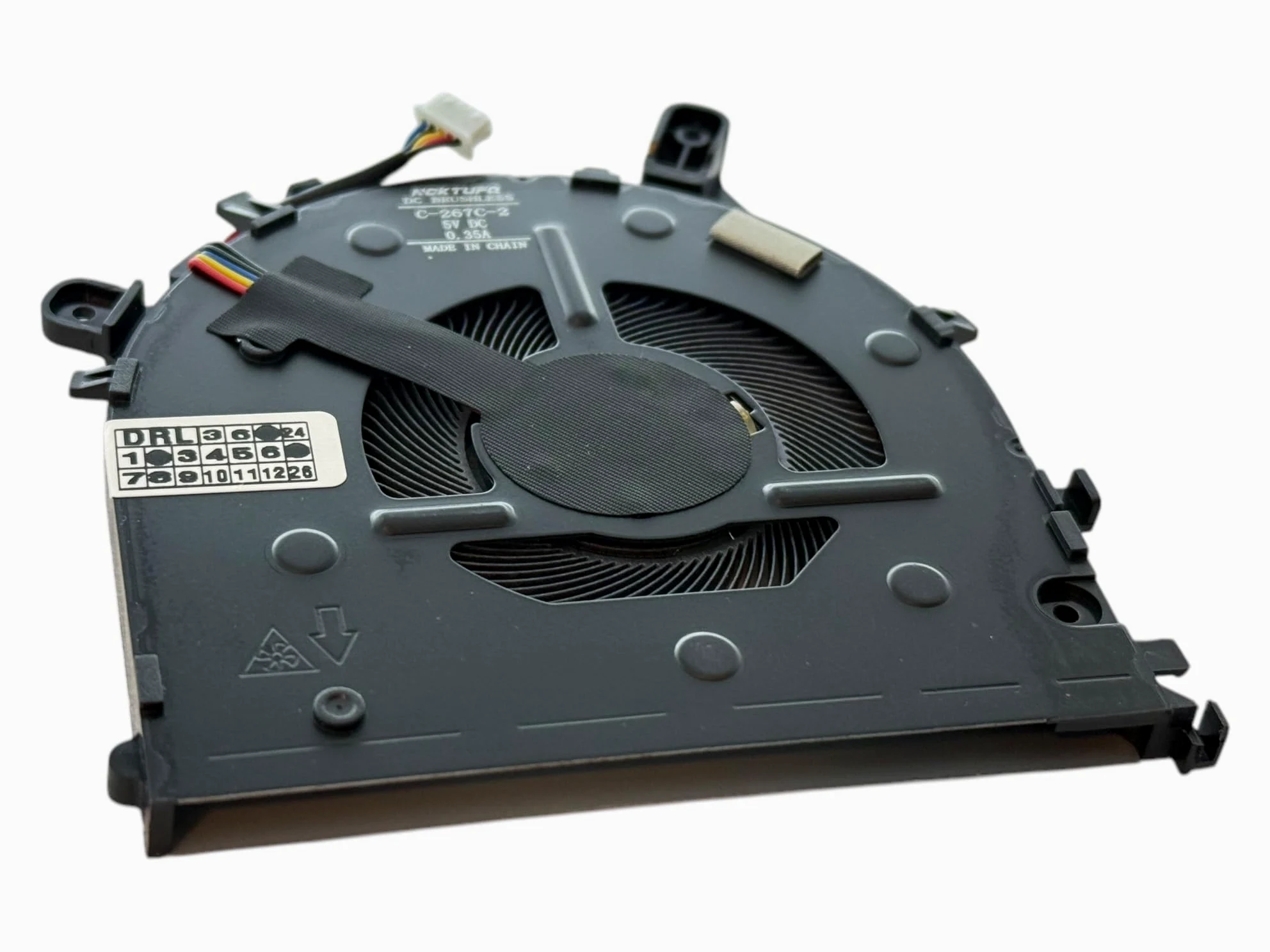 Ventola di Raffreddamento CPU compatibile per Lenovo ThinkPad E14 Gen 2 (Type 20TA, 20TB), E15 Gen 2 (Type 20TD, 20TE), E14 Gen 4 (type 21E3, 21E4), E15 Gen 4 (type 21E6 21E7) PN: 5F10Z58242