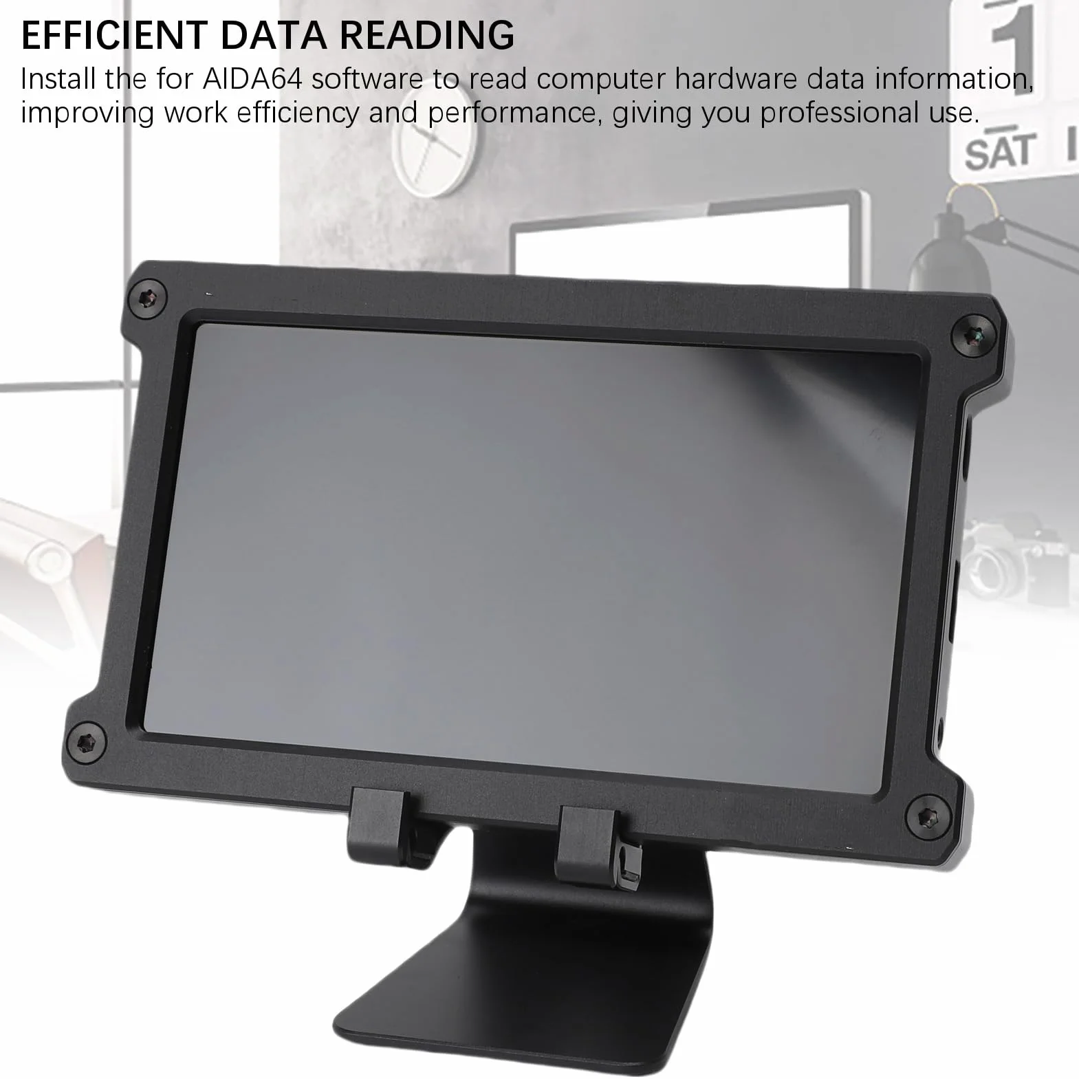 Bewinner Monitor Secondario da 7 Pollici per Computer, HDMI, Plug and Play, Display LCD Portatile, Schermo Rotabile per Giochi, Lavoro, produttività, Multitasking