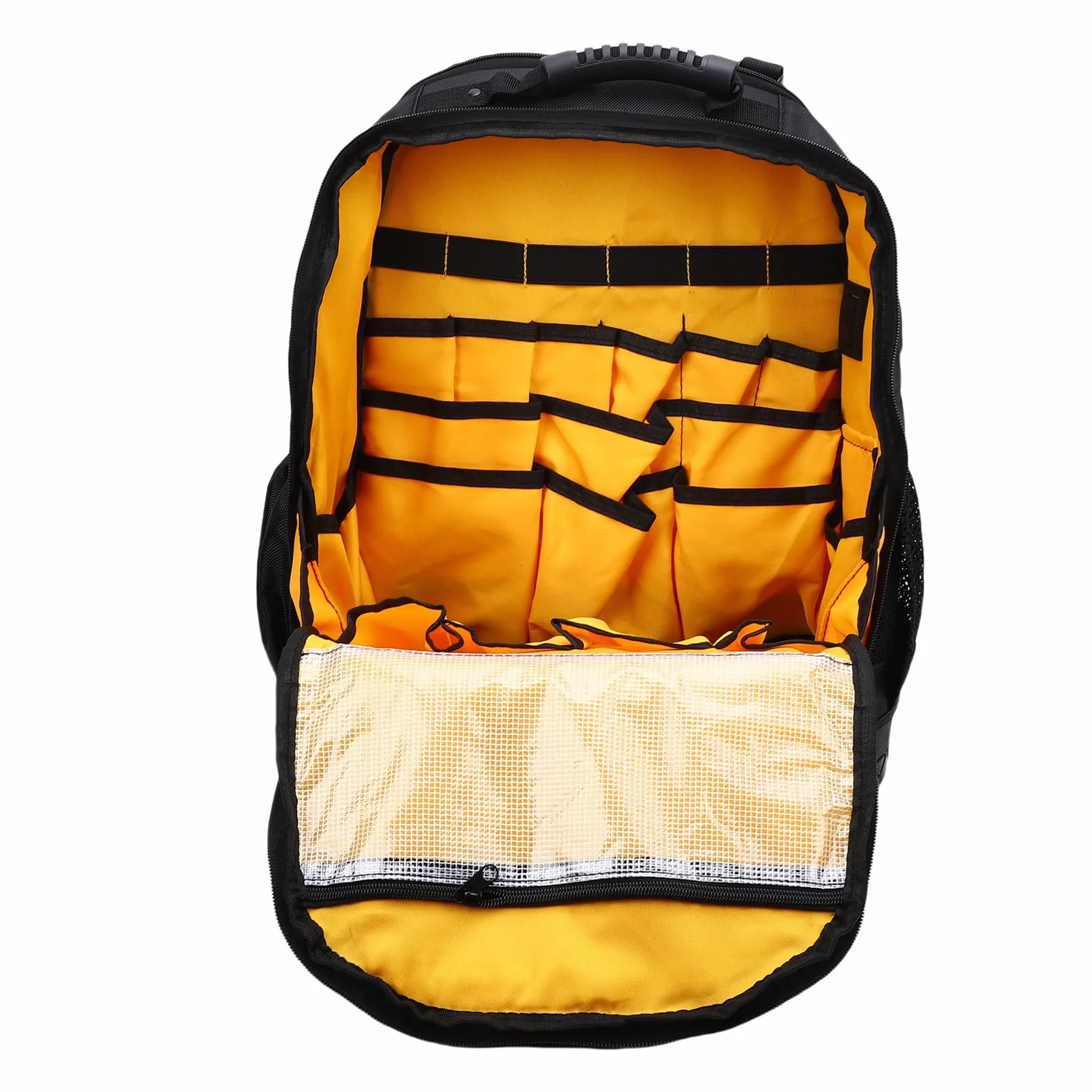 Changor Zaino Portautensili in Tessuto Oxford Resistente con Custodia Imbottita per Laptop, Design con Fondo Rigido per Elettricisti, Spazio per Laptop da 15,6".