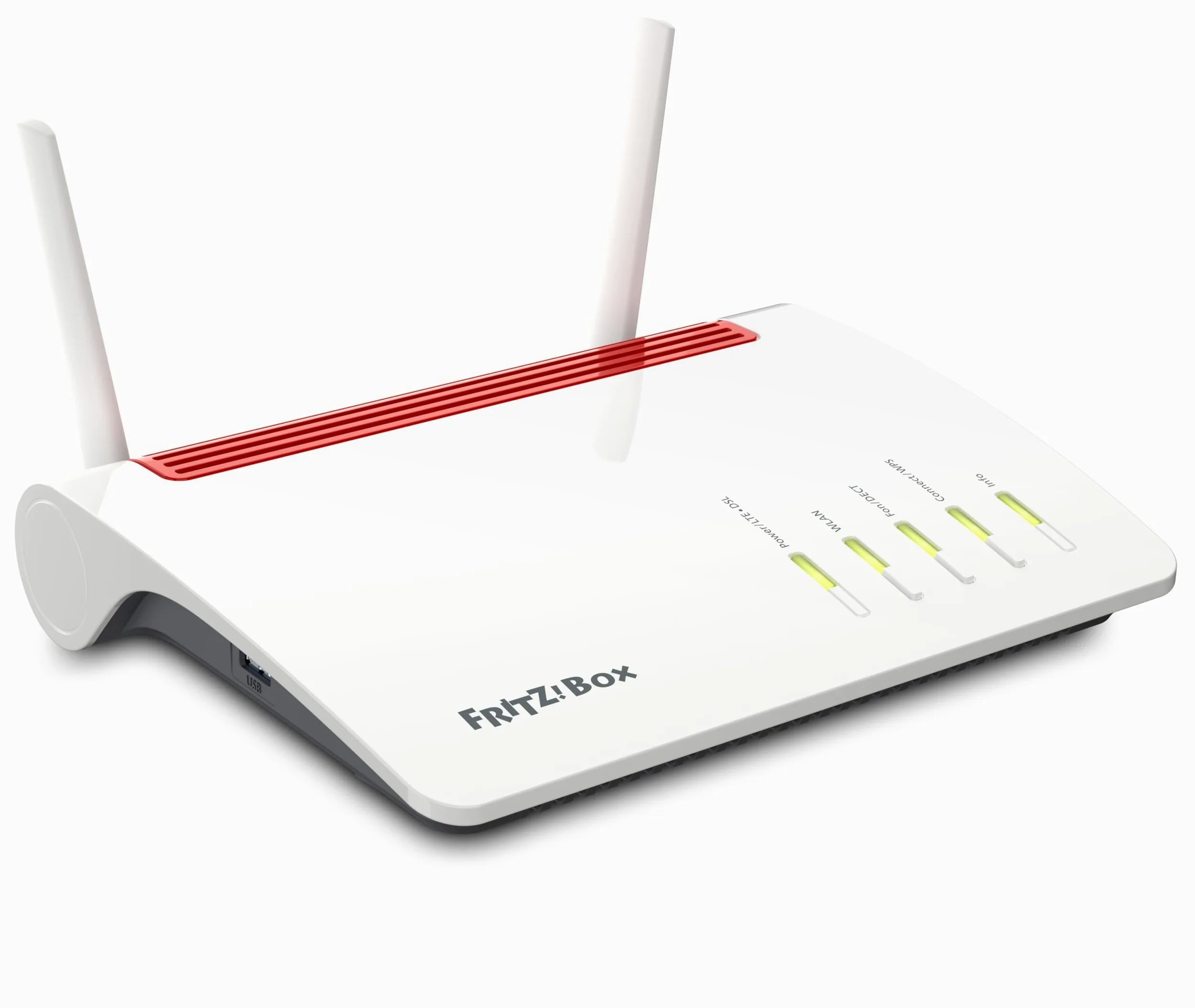 FRITZ!Box 6890 LTE & Vdsl/Adsl2 Edition International, Modem Router combo con Wi-Fi Dual Band fino a 2.533 Mbits/s, Mesh, 4x Gigabit Lan, VoIP, Base Dect, SIM Slot, Interfaccia in Italiano
