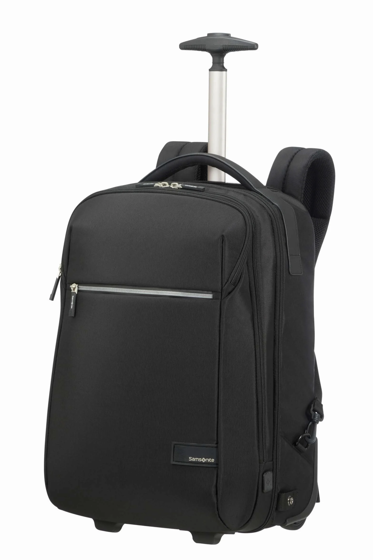 Samsonite Litepoint - Borsa PC con Ruote 17.3" (48 cm) con Funzioni Smart, Organizzazione Interna Pratica, Trolley Business - 30L - Nero (Black)