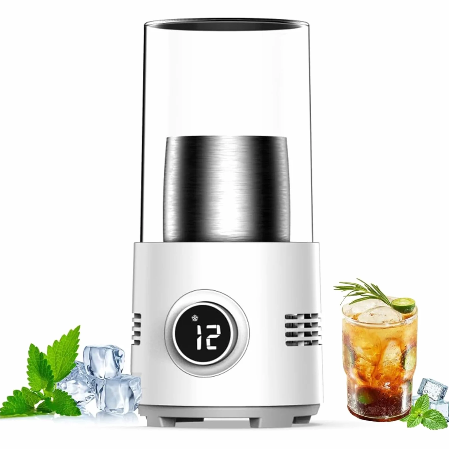 Refrigeratore per Tazze, per Casa, Ufficio E Viaggi | Scaldatazze da scrivania 2 in 1 per caffè, tè, bevande, acqua, latte e birra, Funzioni di riscaldamento e raffreddamento