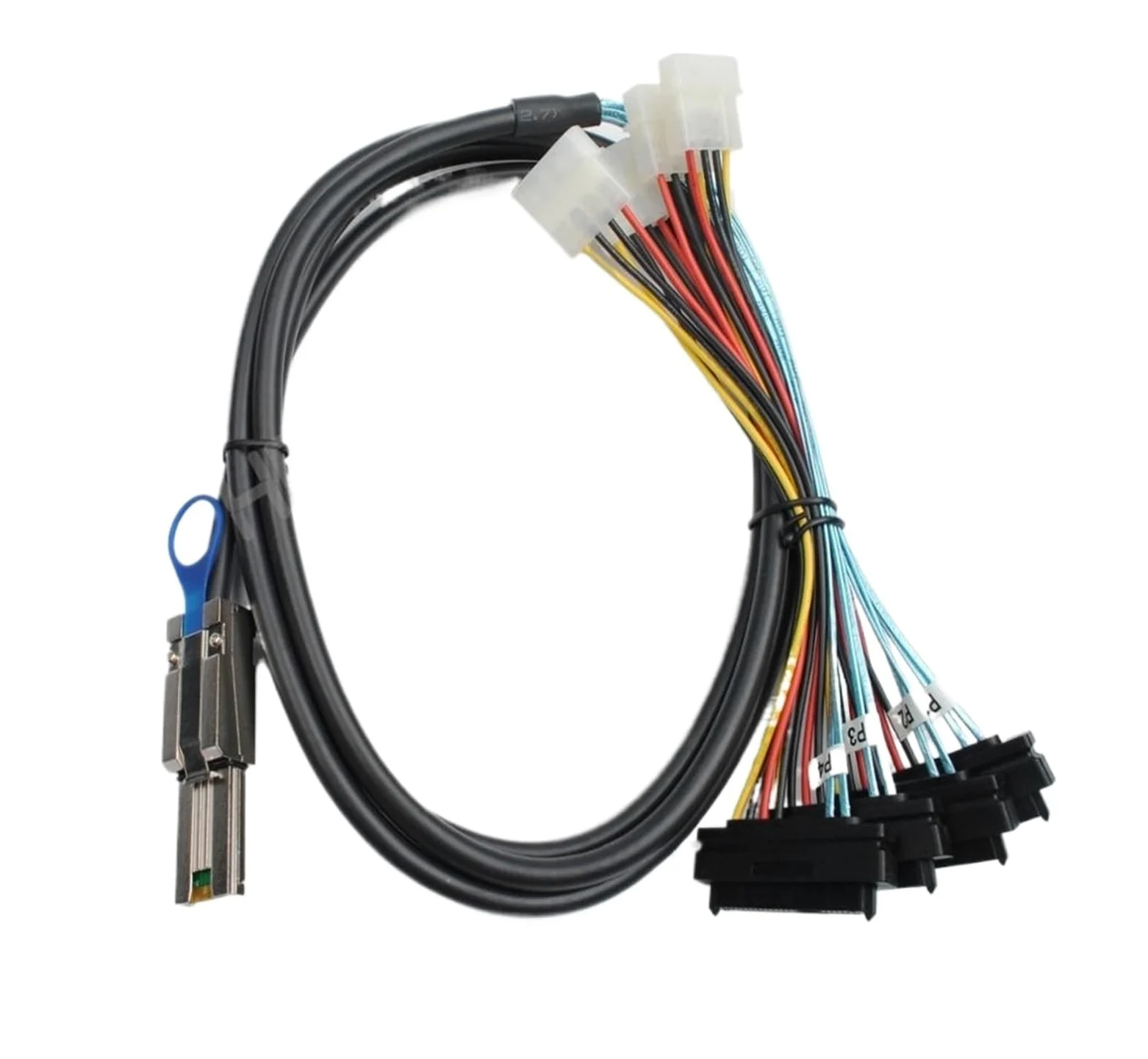 SFF-8088 A SFF-8482 SAS Cavo SATA MI-N 26Pin SFF 8088 A 4 8482 29Pin con grande cavo di alimentazione a pin 100CM/200CM(1M)