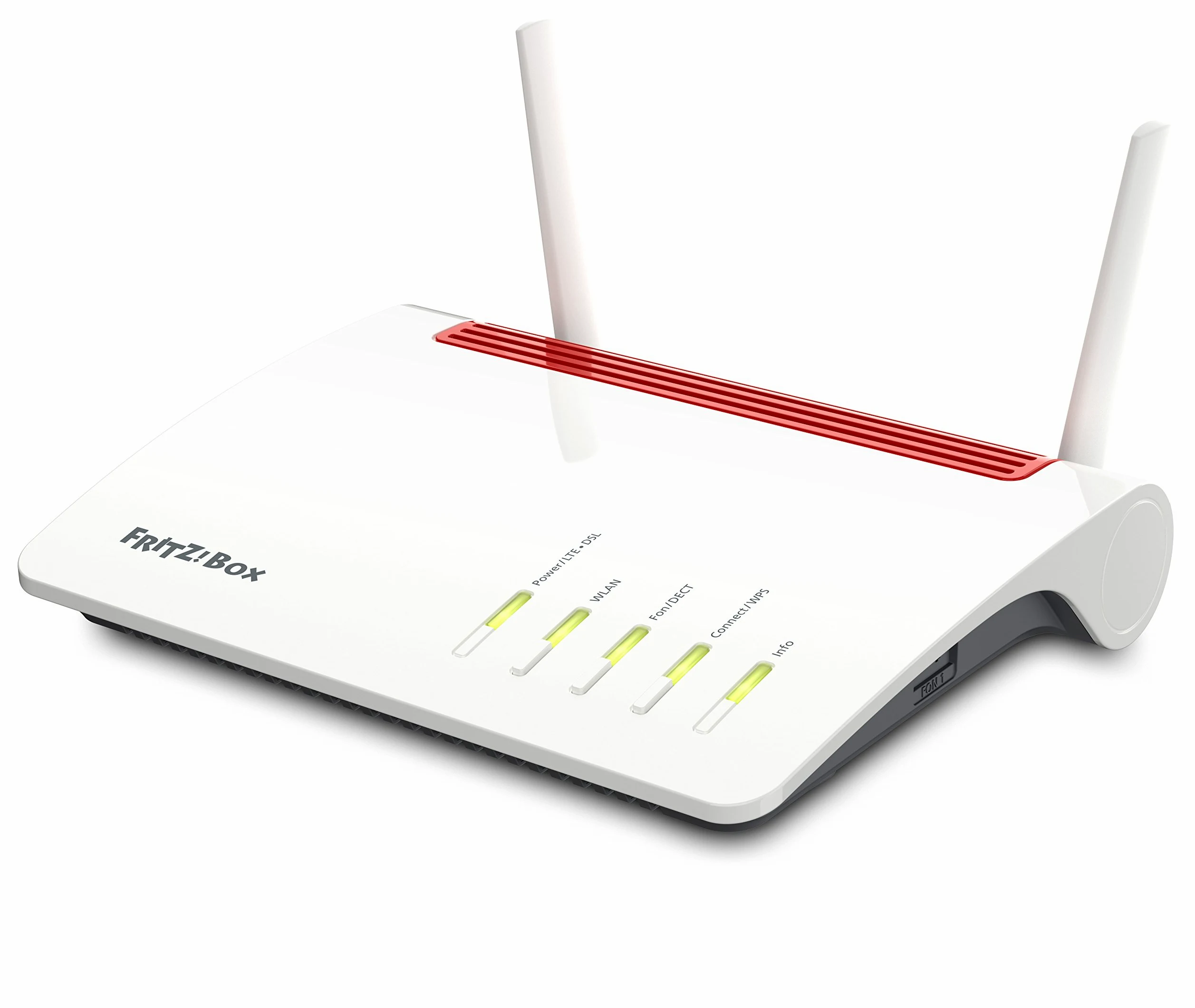FRITZ!Box 6890 LTE & Vdsl/Adsl2 Edition International, Modem Router combo con Wi-Fi Dual Band fino a 2.533 Mbits/s, Mesh, 4x Gigabit Lan, VoIP, Base Dect, SIM Slot, Interfaccia in Italiano