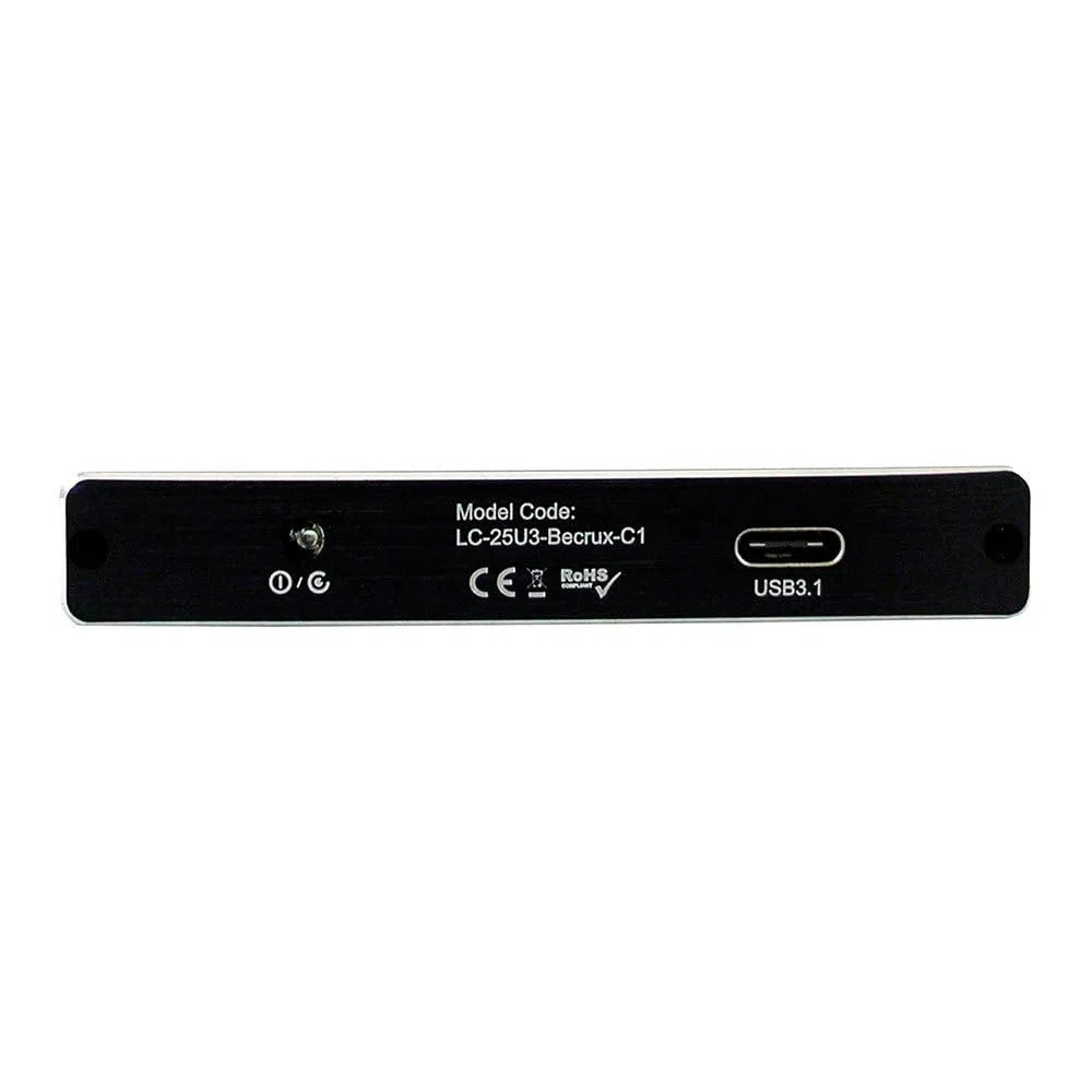 LC POWER LC-25U3-BECRUX-C1 2.5" CAJA DE Disco Duro (HDD) USB 3.1 Type C