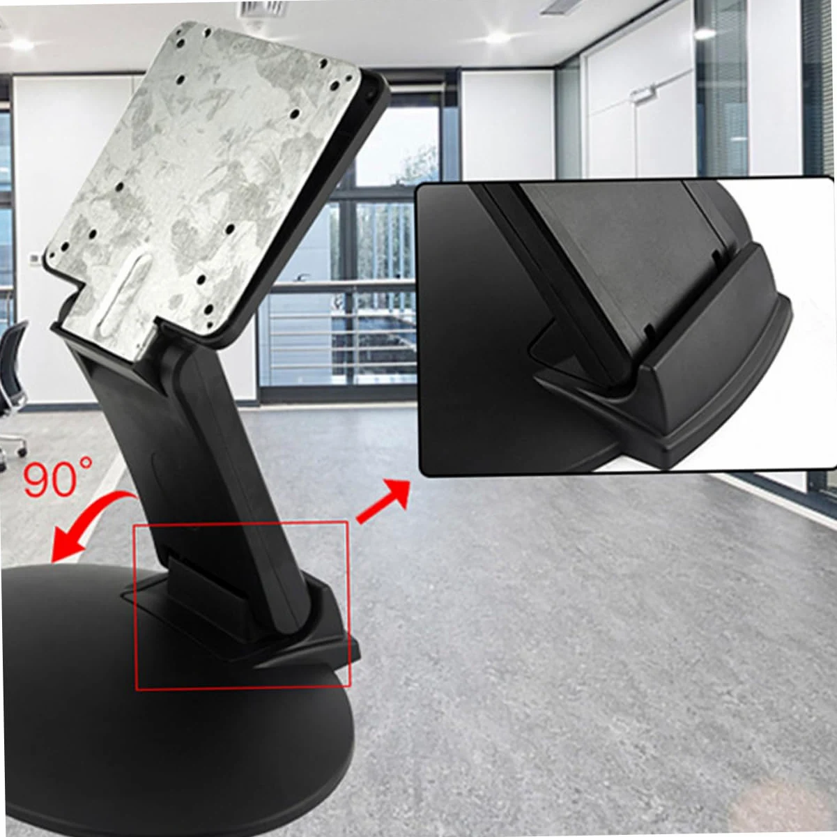 jojofuny Supporto per Monitor Base Stabile per Monitor LCD Staffa in Ferro per Computer Altezza per Ufficio Studio