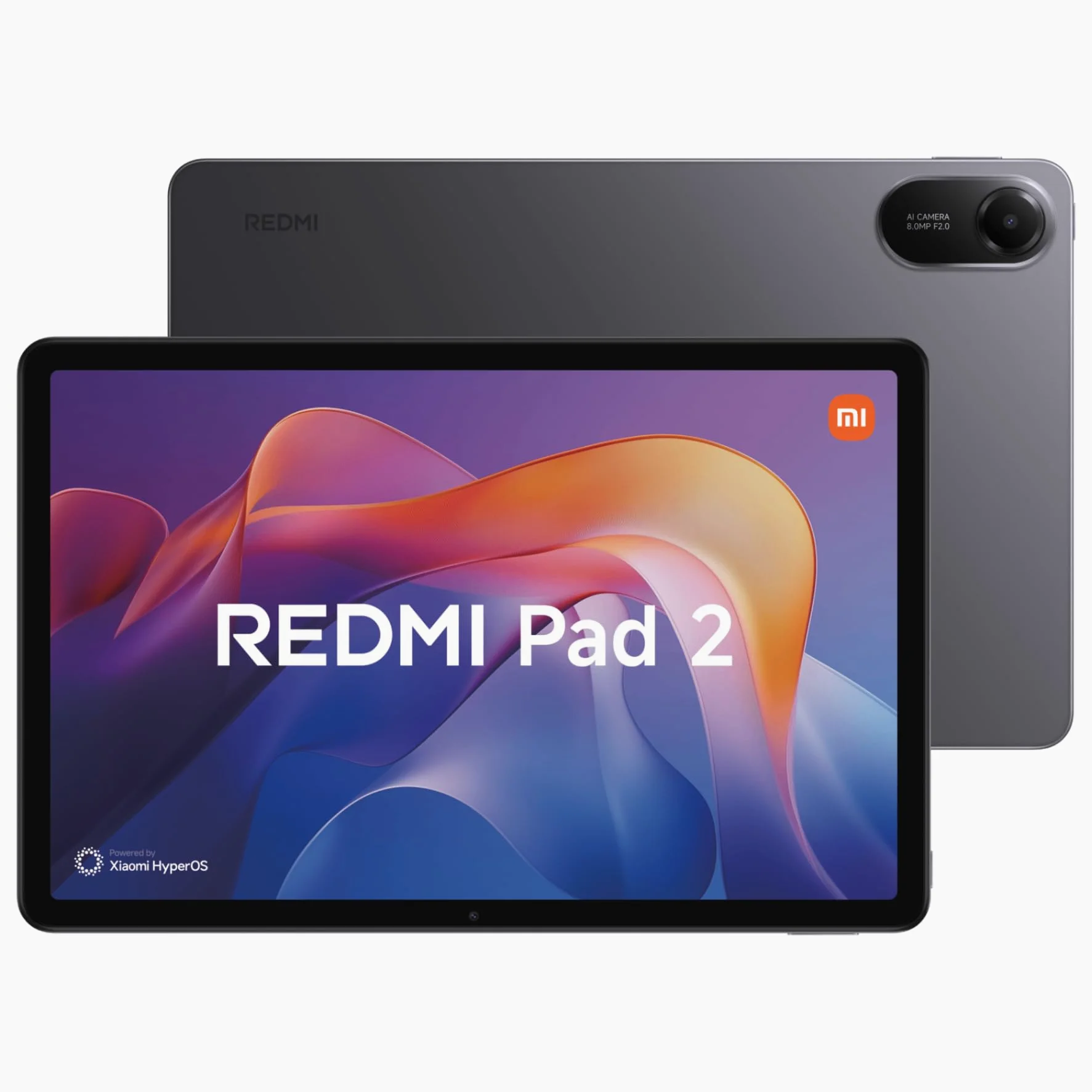 Xiaomi Redmi Pad 2 Tablet 11" 4GB RAM 128GB WiFi HyperOS Grigio Grafite con Custodia