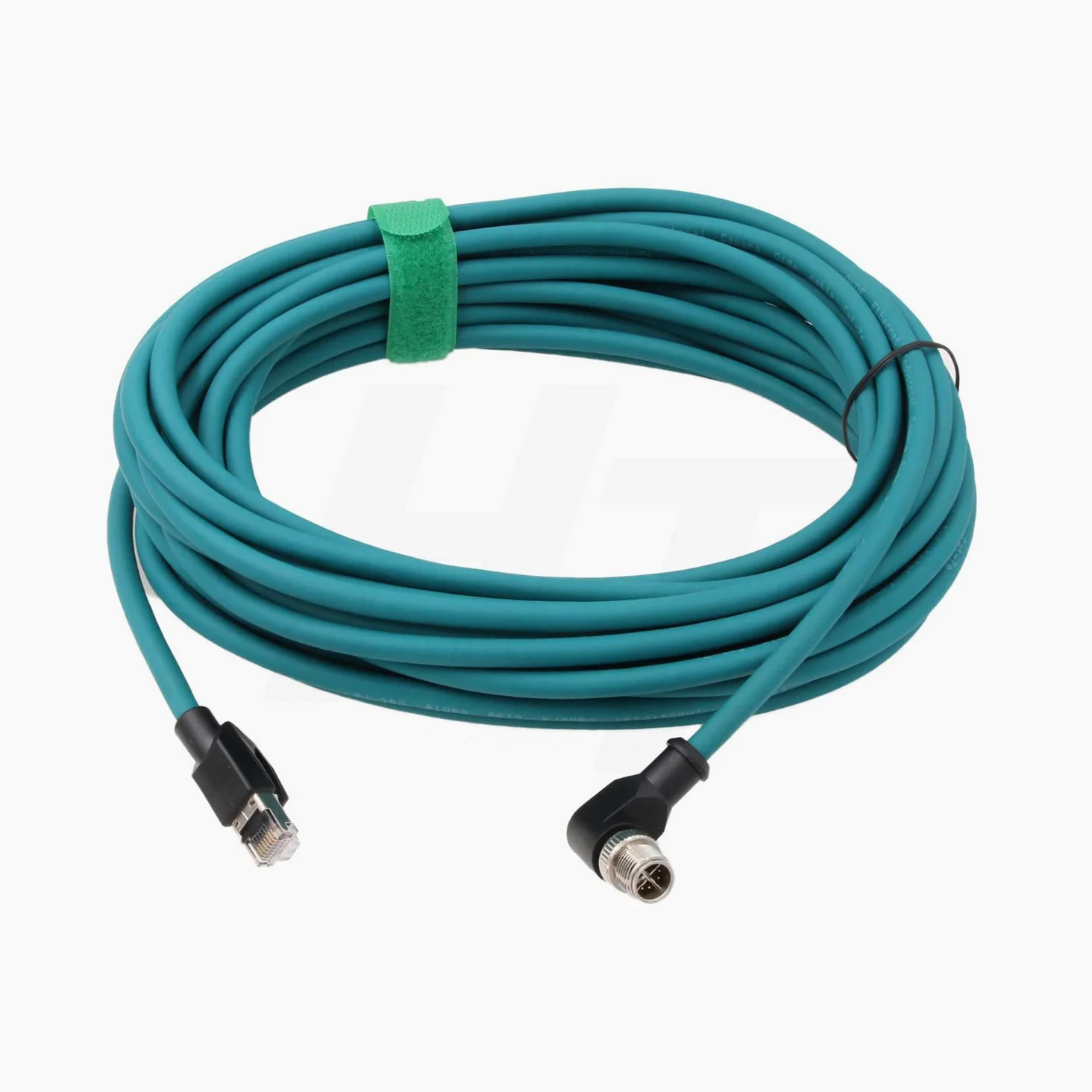 HangTon Cavo Ethernet ad angolo retto M12 a 8 pin con codice X maschio a RJ45 CAT7e per rete di sensori per telecamere industriali Cognex (10m)