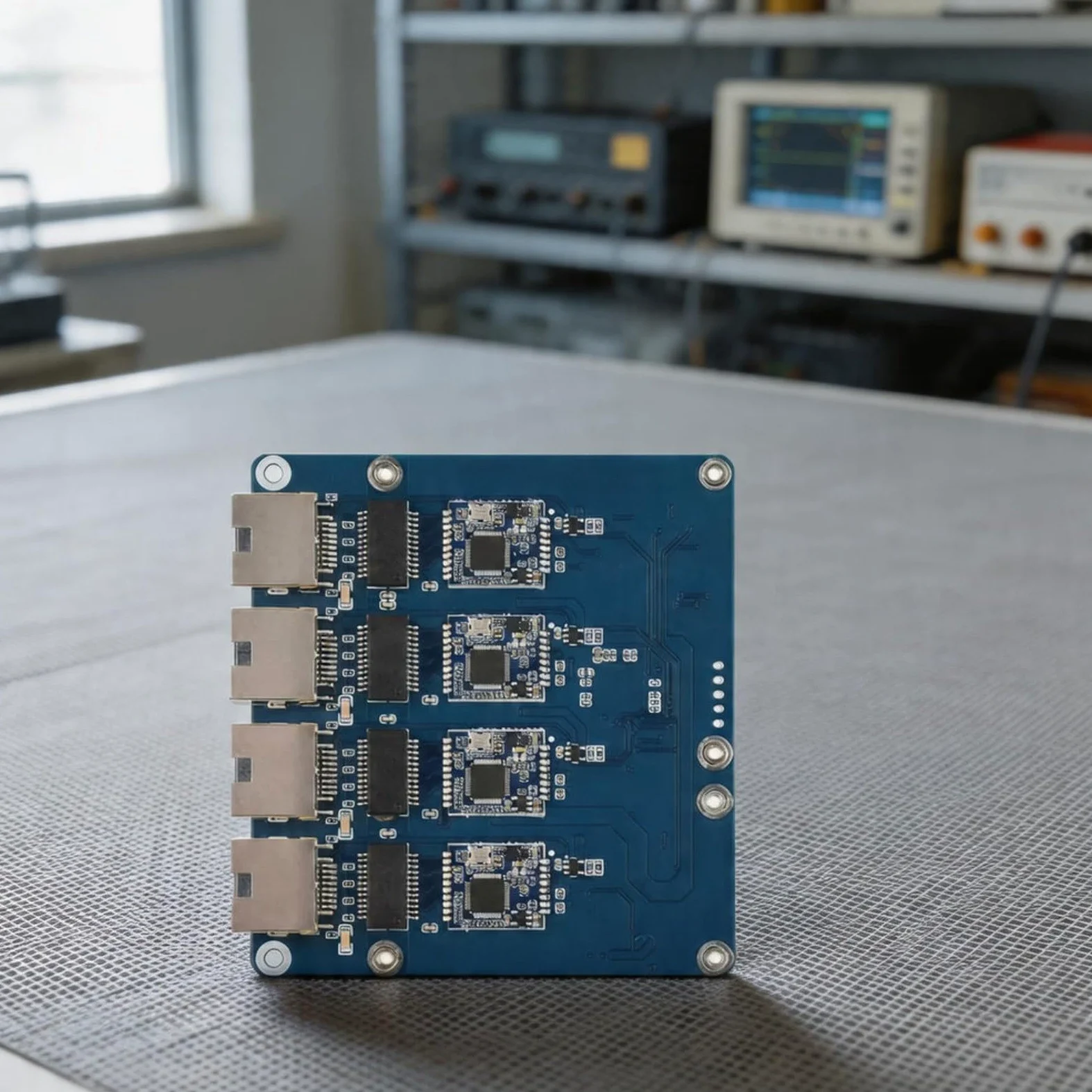 Scheda adattatore Ethernet a 4 porte senza driver per Raspberry Pi 5, hub di rete Gigabit che supporta la trasmissione rapida dei dati 2.5G (scheda Gigabit ETH)