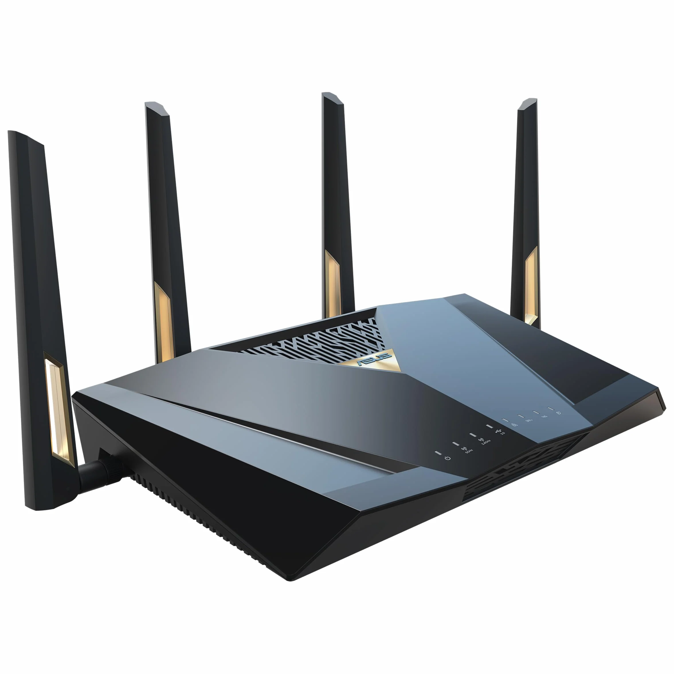 ASUS RT-BE88U Router Dual-band WiFi 7 AiMesh Estendibile, Per Modem Operatore e ONT, 4K-QAM, MLO, Doppia porta 10G, SFP+, 4 porte 2,5G, WAN/LAN 34G, Sicurezza di rete e VPN, Nero