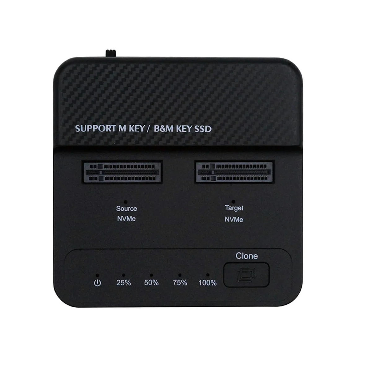 cablecc Dual-Bay Cloner 20Gbps NVME M.2 NGFF M-Key a USB-C One-Click Offline Clone Backup Enclosure Hyper Vertical Duplicator