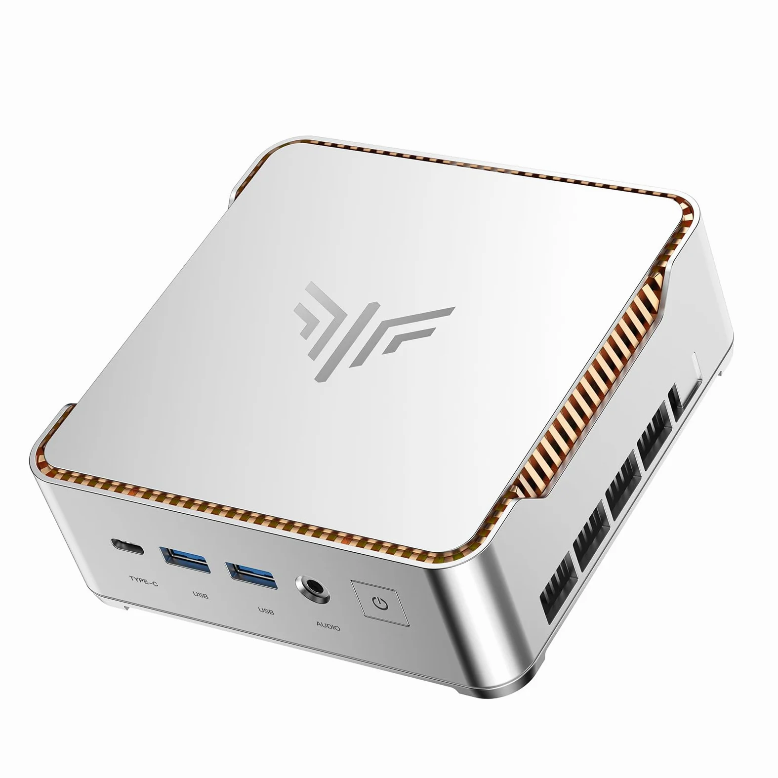 NiPoGi Pinova P2 Mini PC AMD Ryzen R2544 W-11(Defeat 3500U/i3-10110U/R2514,fino a 3,7GHz),8GB DDR4 256GB SSD Mini Computer,4K@60Hz Triple Display con Radeon Vega 8 Grafik, per Ufficio/Casa/Affari