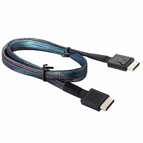 Cablecc - Cavo dati attivo da Oculink PCIe, PCI Express, SFF 8611 4i a Oculink SFF-8611 SSD, 50 cm