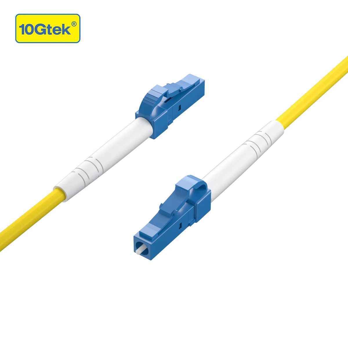 LC-LC Simplex Fiber Patch Cord, 9/125μm Single Mode, LSZH, 100 ft/30 m