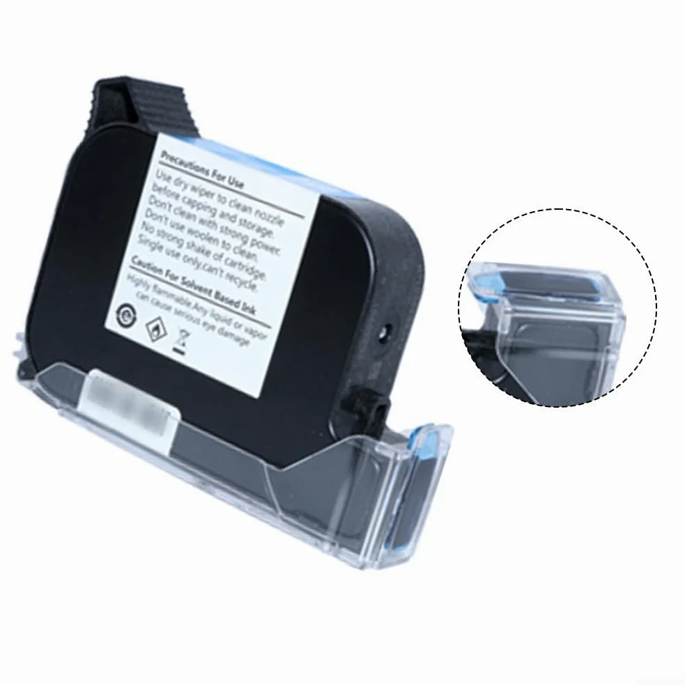 Cartuccia d'inchiostro nero ad alta resa, 42 ml, per stampante con ugello da 12,7 mm, per asciugatura rapida, formula per codificare su tessuto, metallo e legno (A)