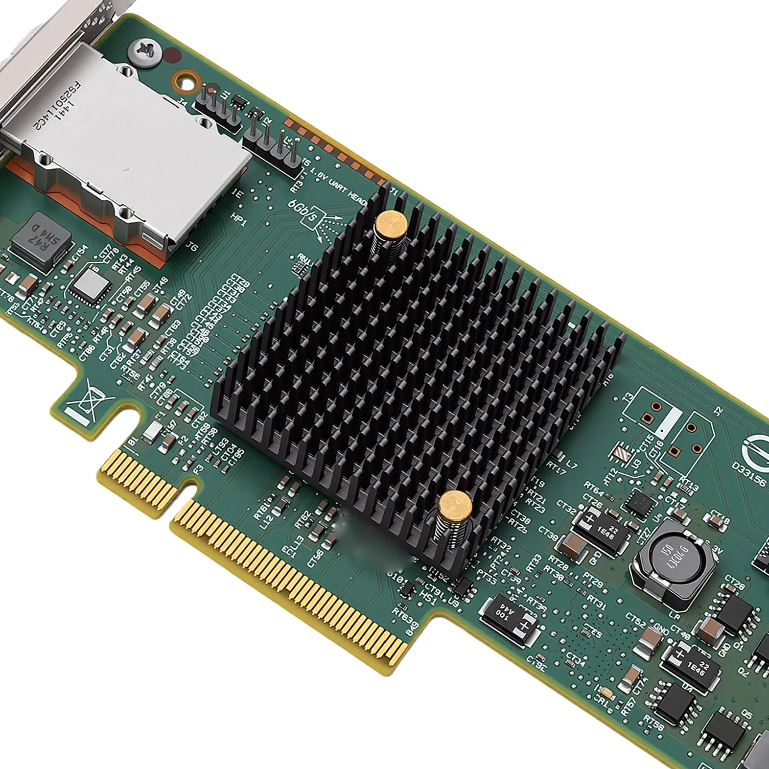 Scheda Controller HBA PCIe da 6 Gb/s, Scheda di Espansione SATA SAS a 8 Porte per Server