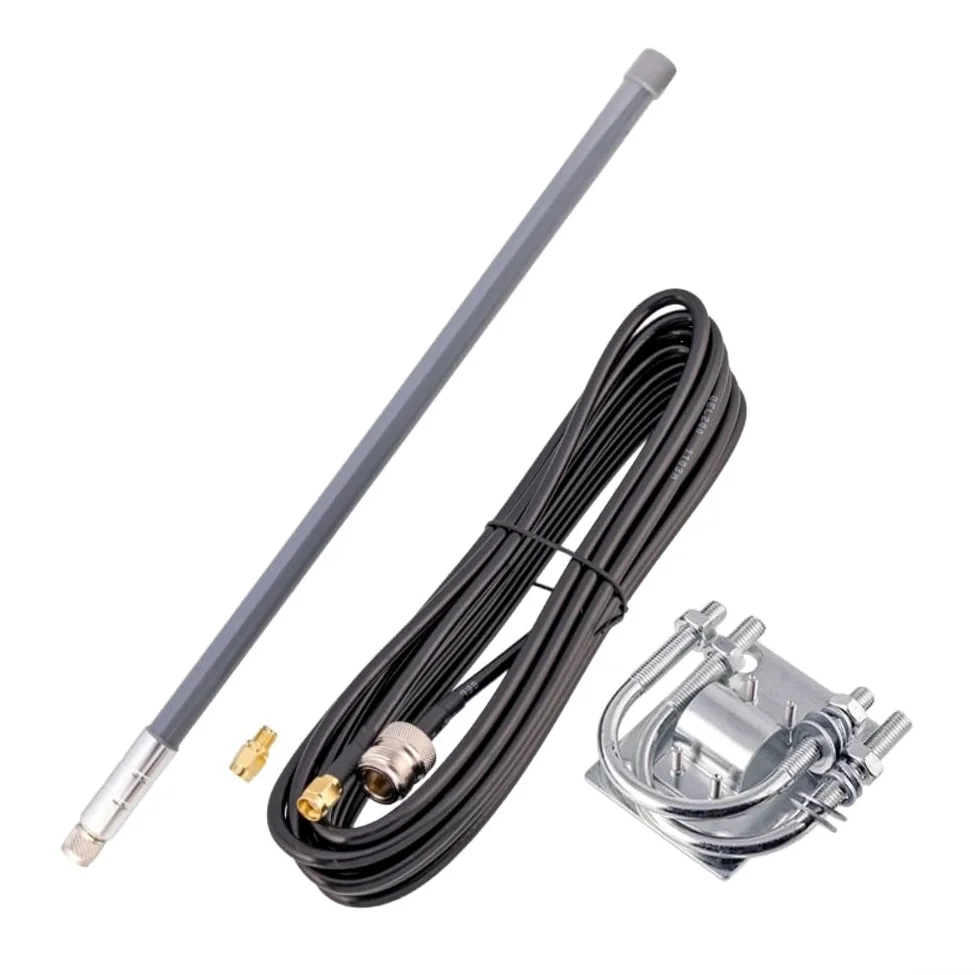 Alto guadagno 8dBi per lorawan Antenna per HNT Miner per sensecap M1 SyncroBit - Fibra di vetro omnidirezionale 55cm con N Connettore Maschio EU868 US915