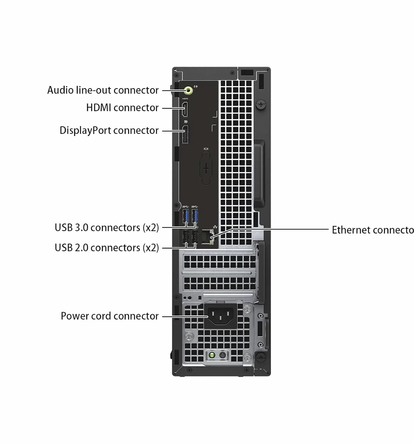 Dell Optiplex 3040 SFF Desktop, Intel Core i3-6100, 8 GB di RAM, SSD da 256 GB, Wi-FI, Bluetooth, tastiera QWERTY americana, Windows 11 Pro (ricondizionato)
