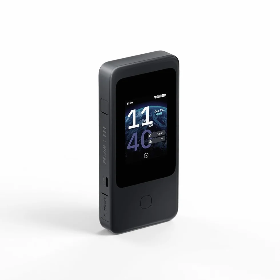 MUDI 7 (GL-E5800) | 5G NR Tri-Band Wi-Fi 7 Travel Router