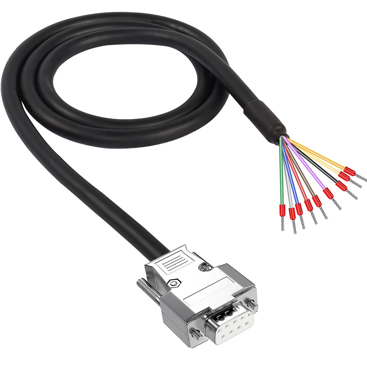 Cavo adattatore DB9 RS232 9 pin D-SUB prolunga seriale 22AWG 1M Femmina