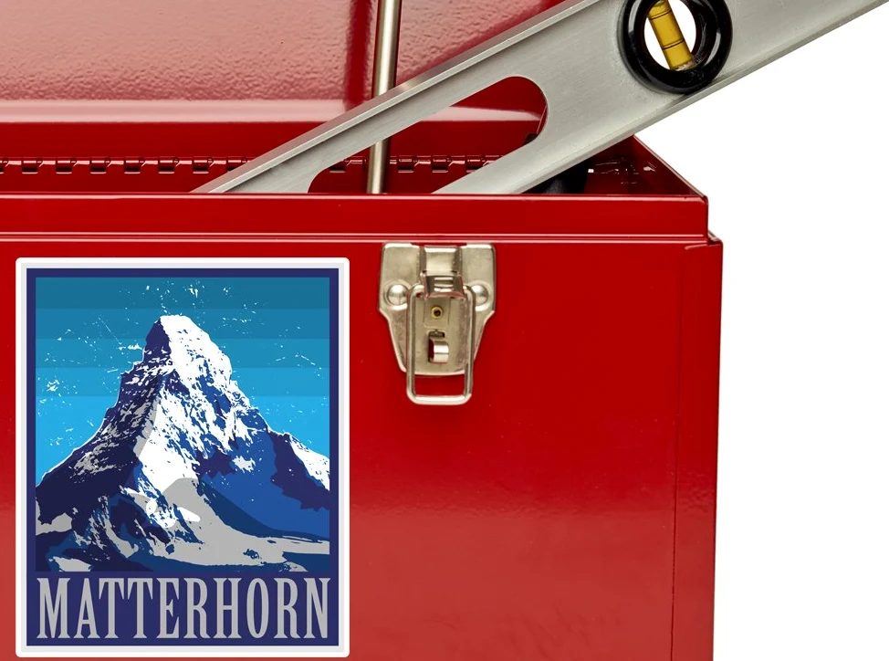2 x 30cm/300mm Matterhorn Mountion Adesivi vinilici bagagli di viaggio #7485