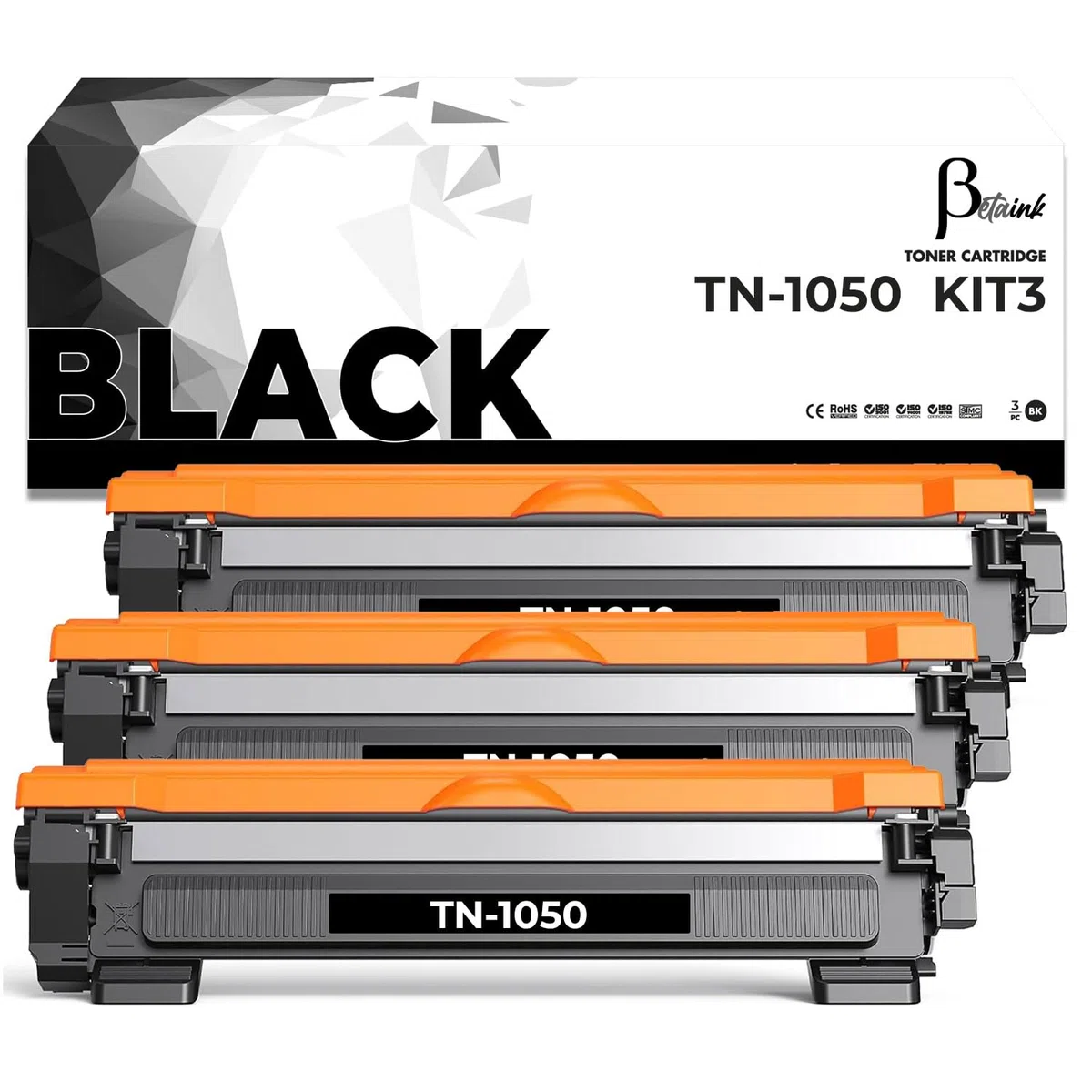 3 Toner compatibili con Brother TN1050 TN-1050 TN-1000 per stampanti Brother DCP-1510 DCP-1512 DCP-1612W DCP-1610W DCP-1616NW HL-1210W HL-1110 HL-1112 HL-1212W HL-1201 MFC-1810 MFC-1910W