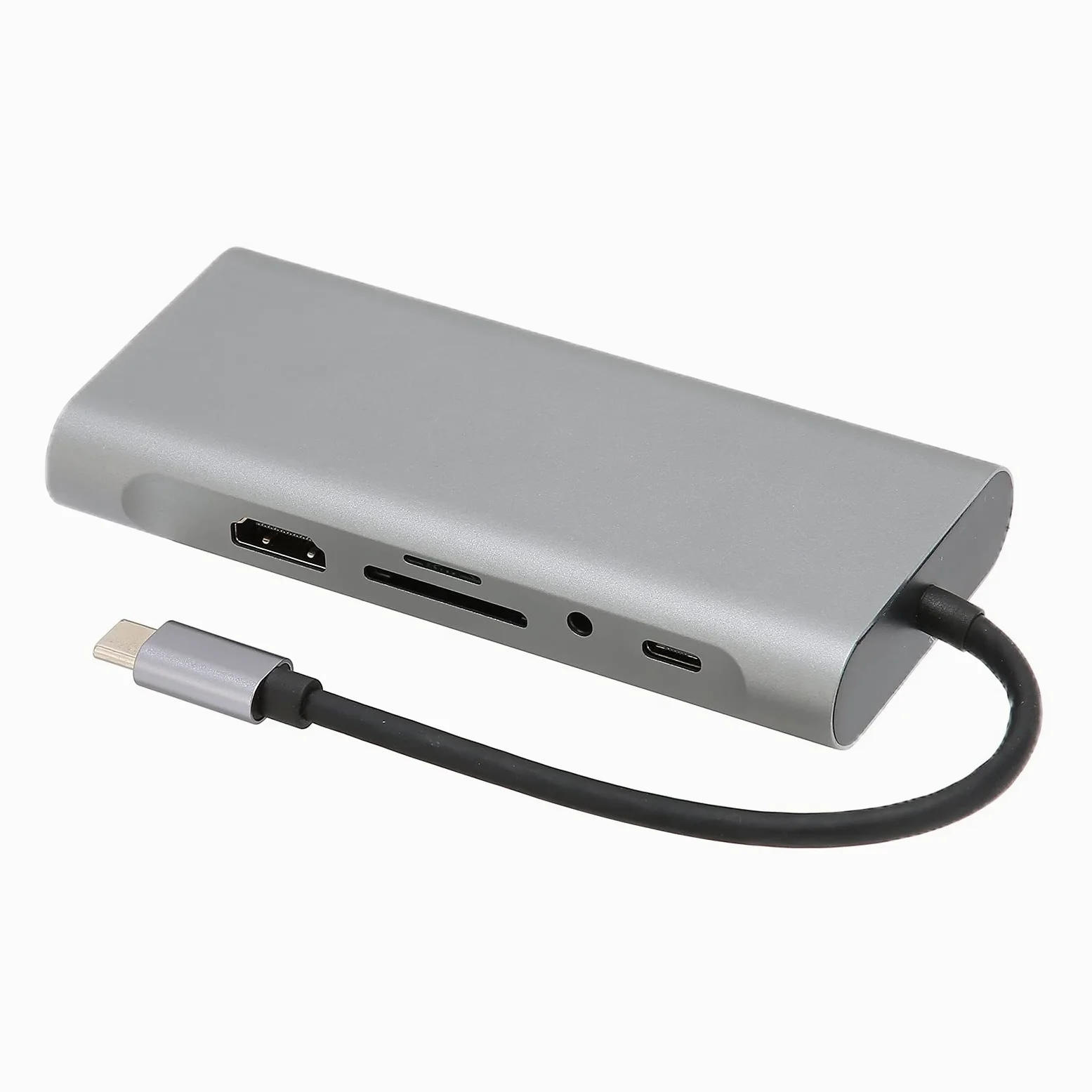 Dock di Espansione Portatile 11 in 1 in Lega di Alluminio per Computer di Tipo C con velocità di Trasferimento Elevata per Viaggiatori D'affari