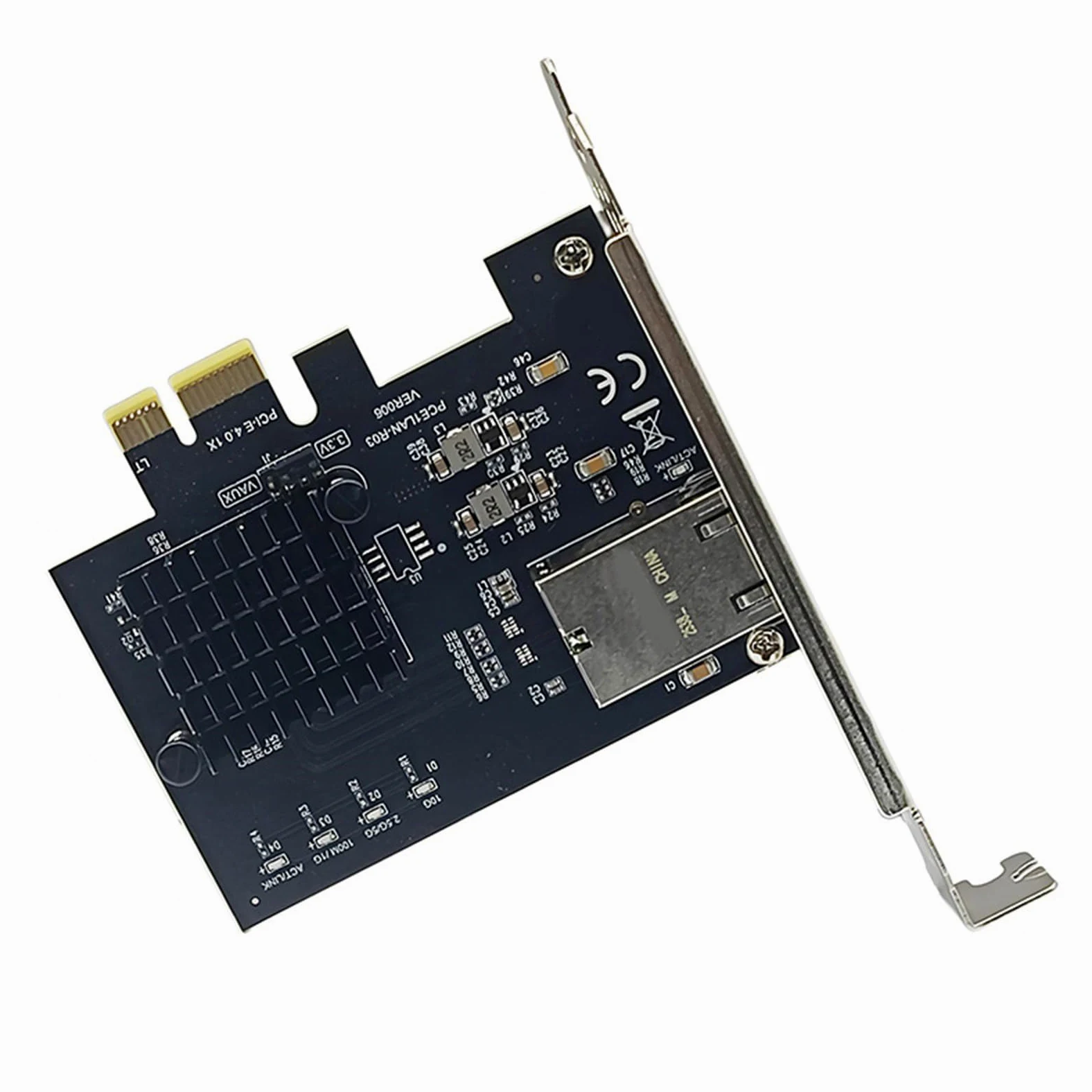 Scheda Rete per Server Gigabit RJ45 PCIE4.0 da 10 Gbps Scheda Rete Chip RTL8127AT Staffa a Basso Profilo per Accessori per Desktop Adattatore Rete
