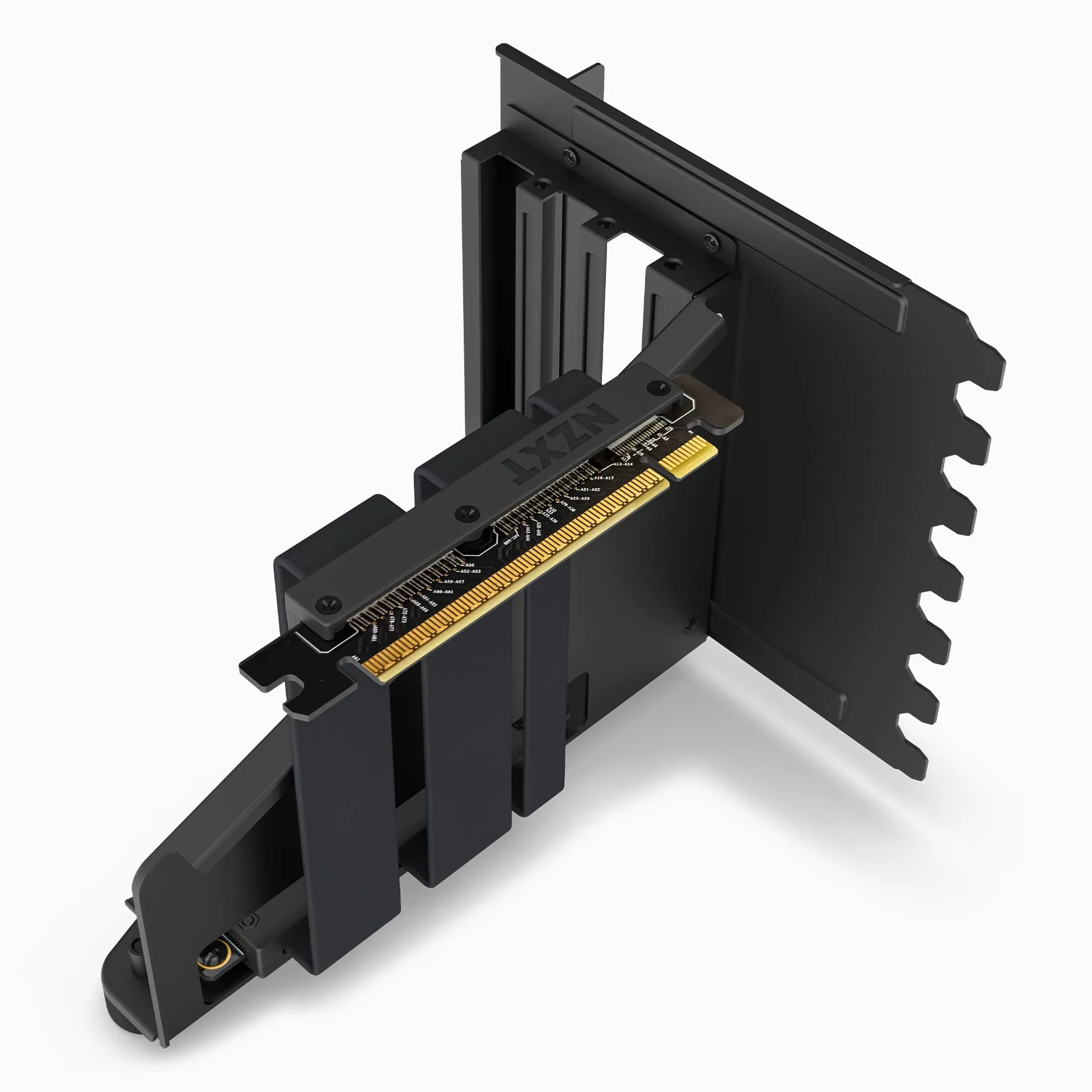 NZXT Kit di montaggio verticale GPU - AB-RH175-B1-175 mm PCIe 4.0x16 Cavo Riser - Supporto GPU - Staffa in acciaio robusto - Nero