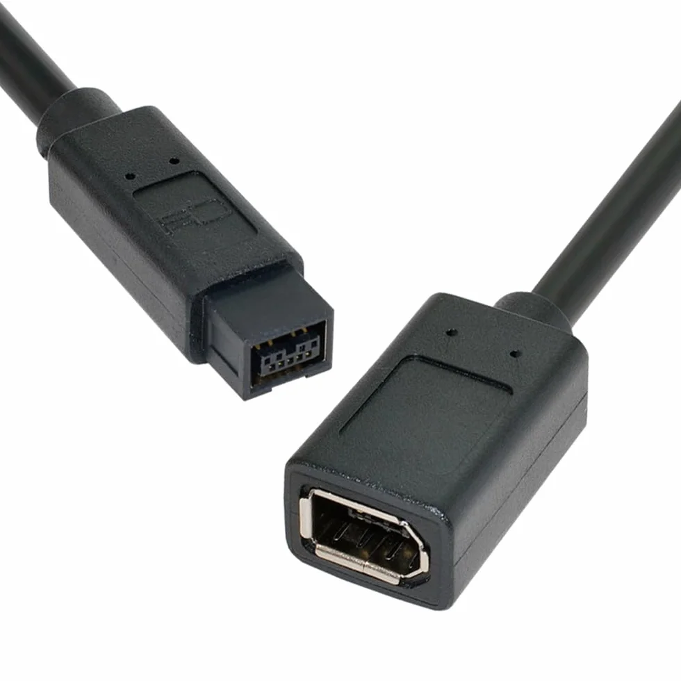 IEEE 1394 6Pin Femmina a 1394b 9Pin Maschio Firewire 400 a 800 Cavo 20cm