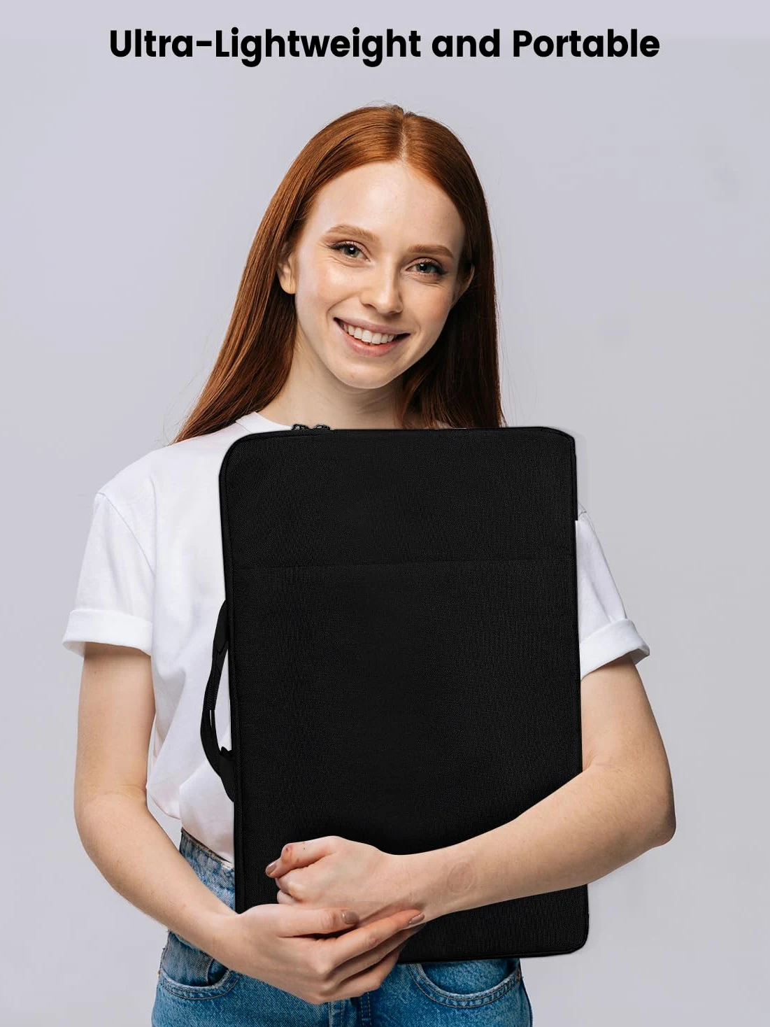 UPERFECT Custodia per Laptop da 22 Pollici per Computer Portatile/Computer Portatile/Notebook/Tablet con Tasche Laterali di Grande Capacità e Manico Durevole, Impermeabile, Resistente agli Urti