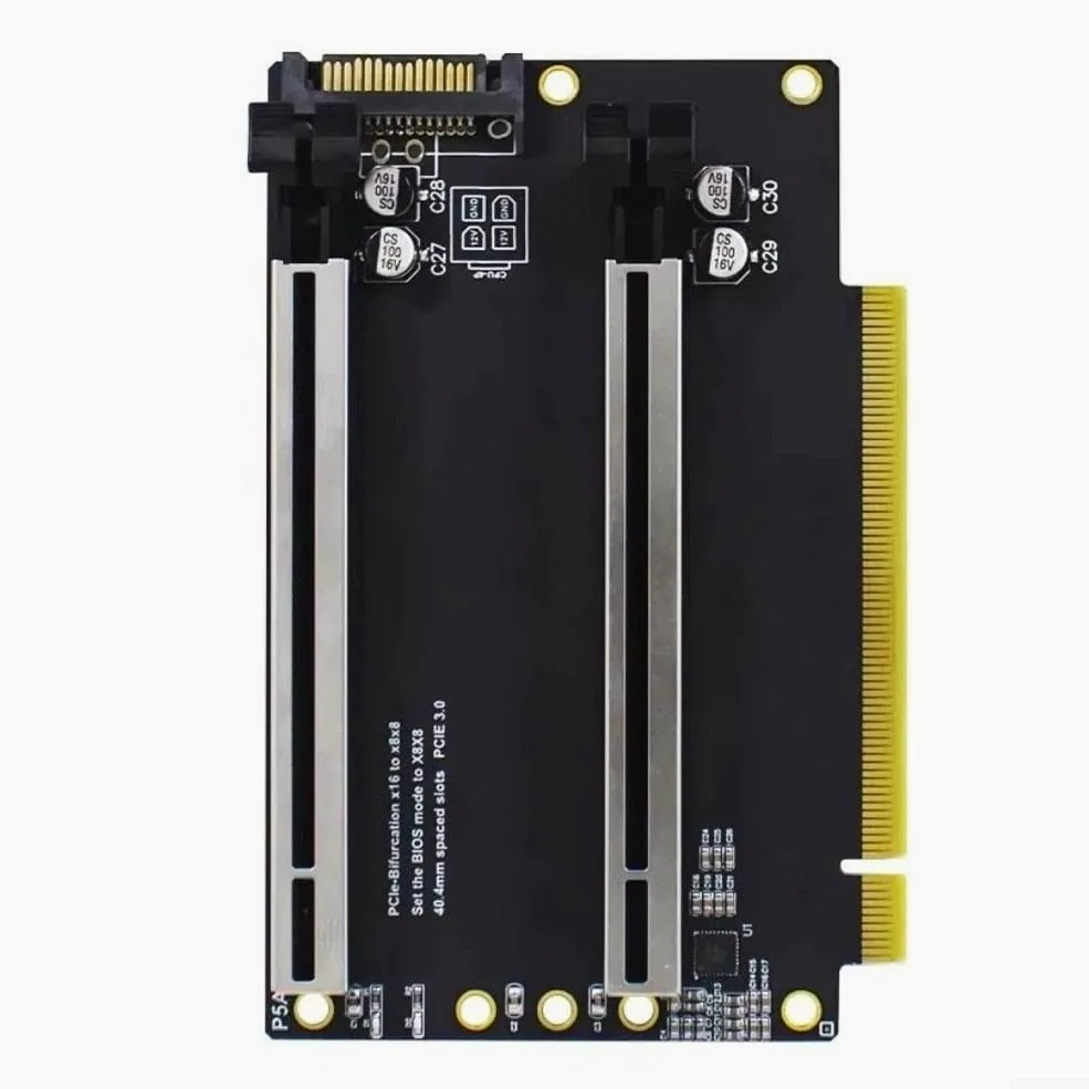 Dual Slot per adattatore pcie per server e workstation Dual Slot | Contatti dorati, design 5U, alto valore Tg, protezione EMV, schermatura in metallo, durevole