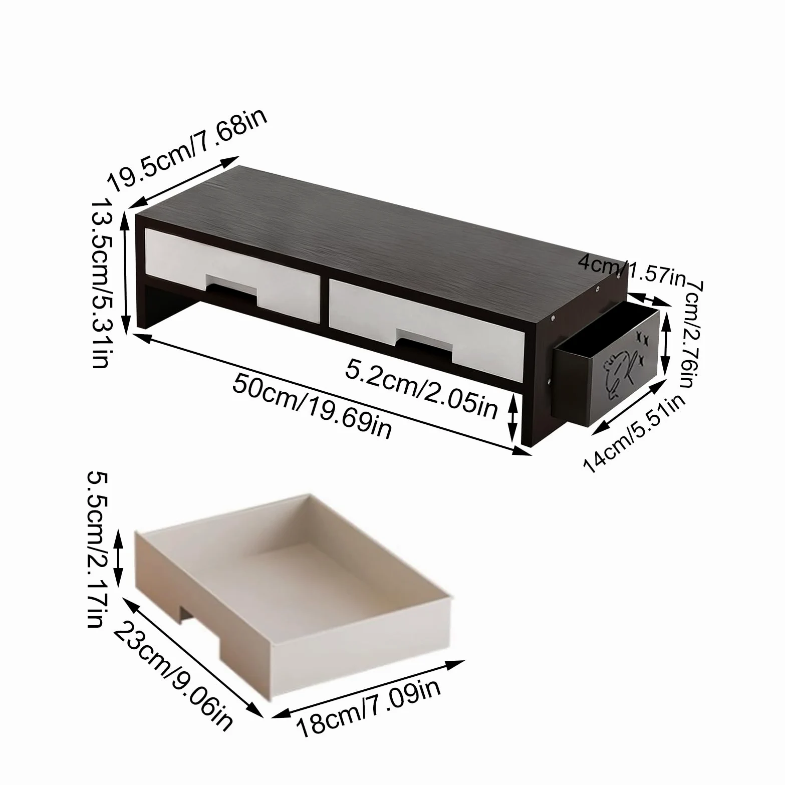 Supporto Alzamonitor Supporto Robusto Con Estensione Regolabile E | Alzatore Monitor Per Scrivania Computer Per Famiglia E Casa Uso Interno Studio Camera Da E Stanza
