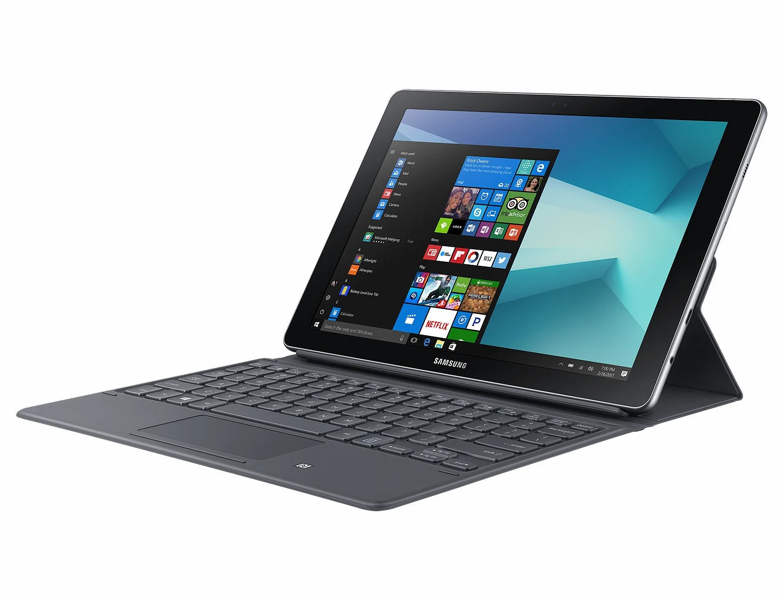 Samsung Galaxy Book Tablet Black, Display da 10.6, 64 GB Espandibili, LTE, Nero [Versione Italiana]
