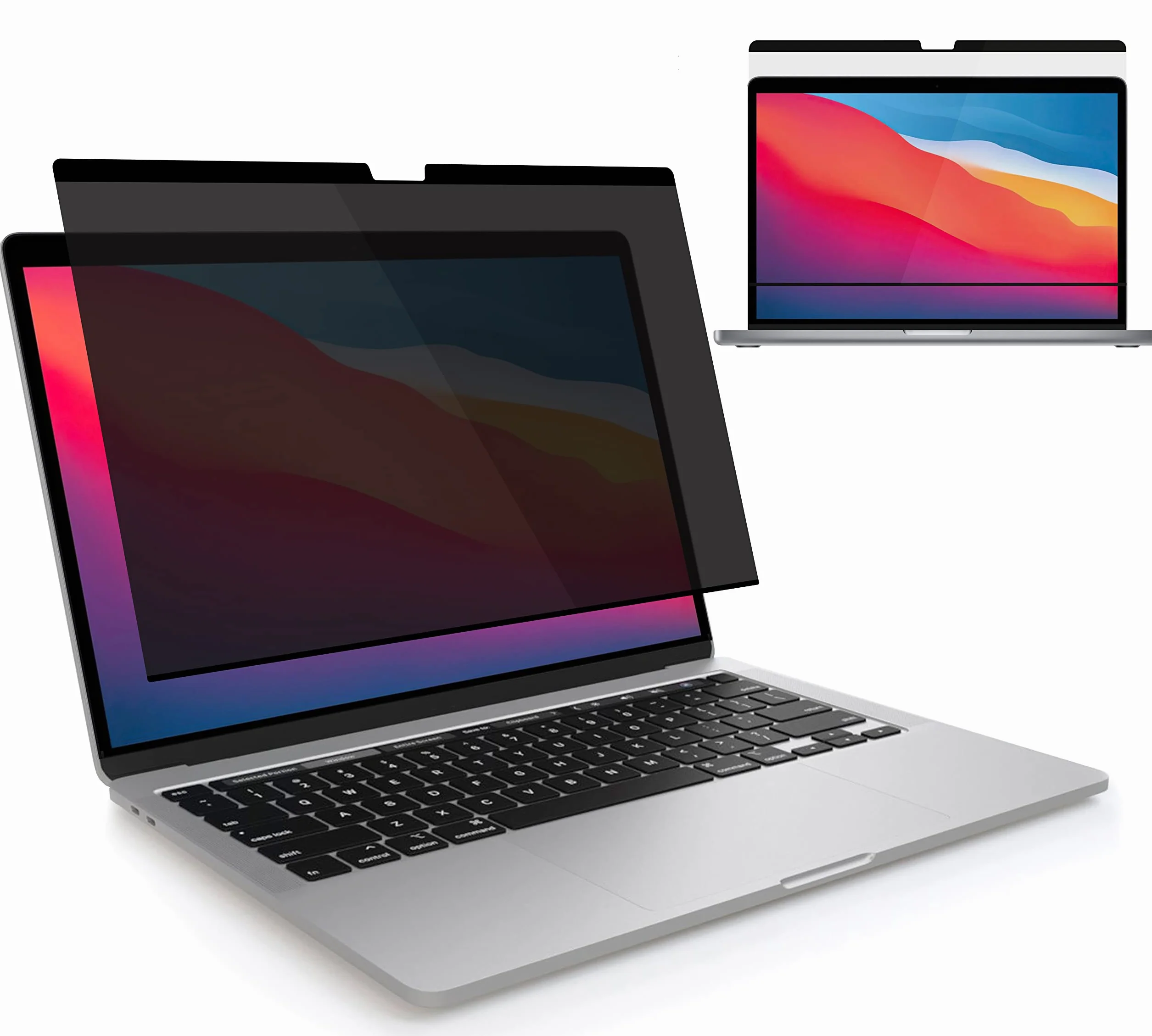 MyGadget Pellicola Privacy per Apple MacBook Pro 13 Inch (2016-2022, M1, M2) | MacBook Air 13 (2018-2021, M1) - Filtro Oscurante Magnetico Film Anti Spia