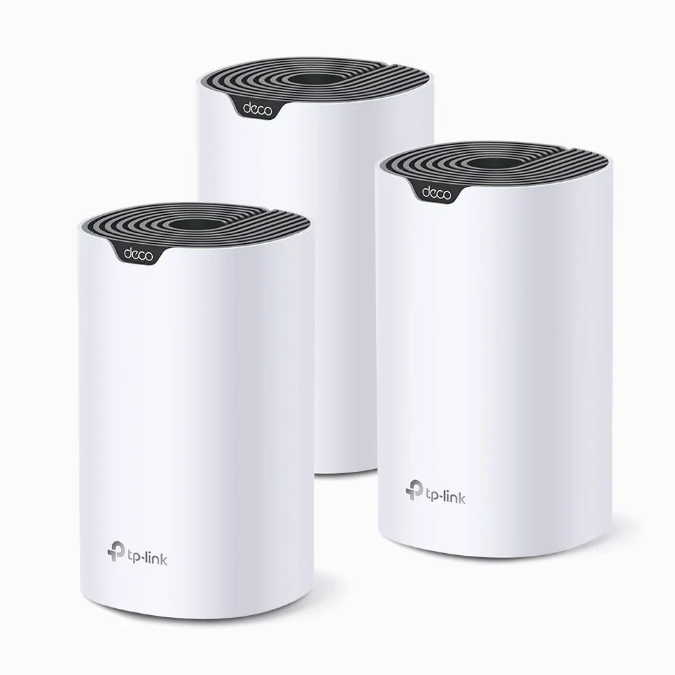 [Nuovo]TP-Link Deco S7 WiFi Mesh AC1900Mbps, 3 Porte Ethernet Gigabit, Modalità Router e Access Point, Parental Control, 3 Pezzi con Copertura fino a 520㎡, Compatibile con Amazon Alexa