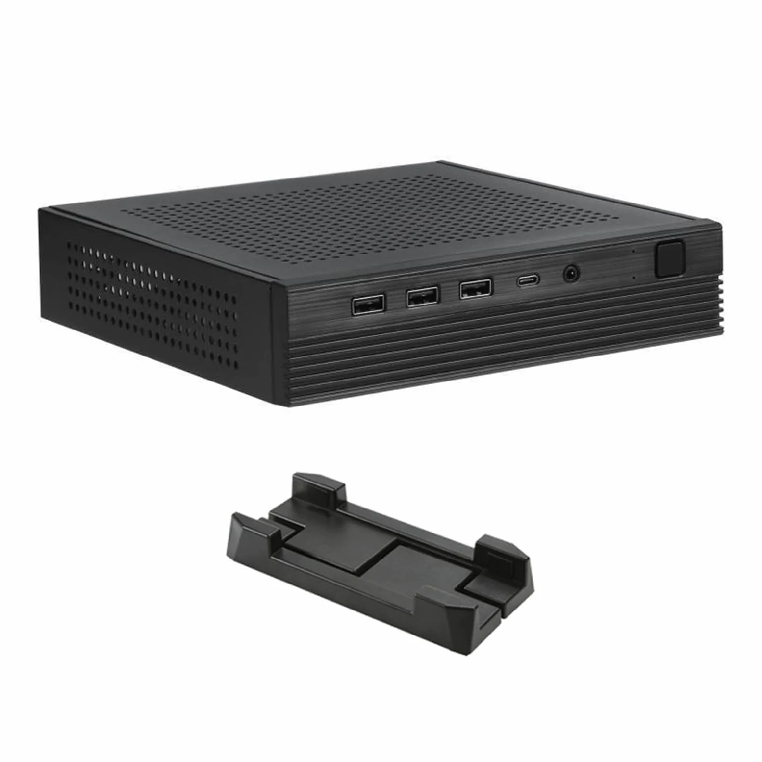 TX06 Desktop Small ITX Case Supporta schede madri DCIN sottili Risparmio spazio con raffreddamento velocità Compatibilità con montaggio