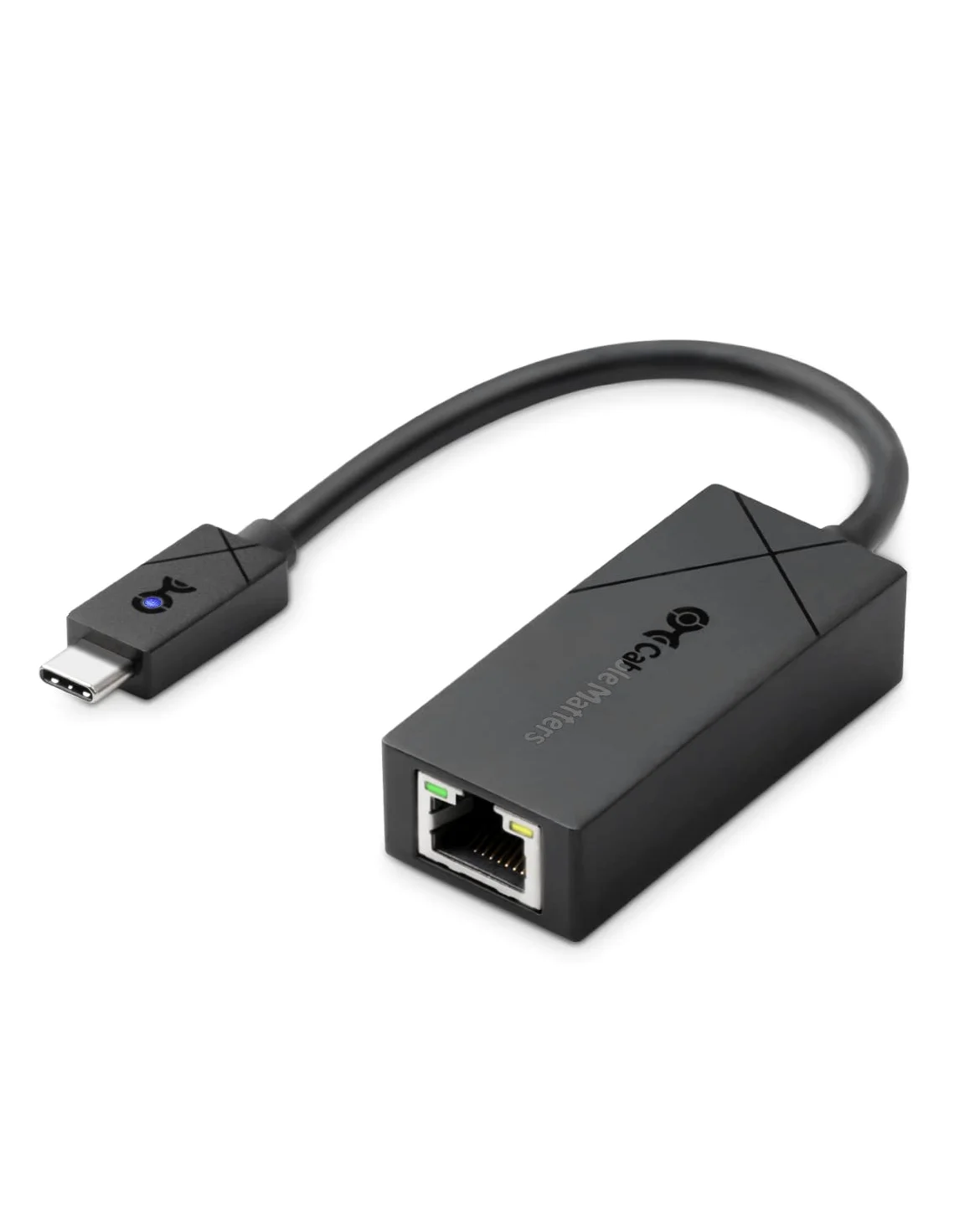 [Progettato per superficie] Cable Matters Adattatore da USB-C a Ethernet da 2,5 Gbps (adattatore da USB-C a rete, adattatore da Ethernet a USB-C da 2,5 g) in nero