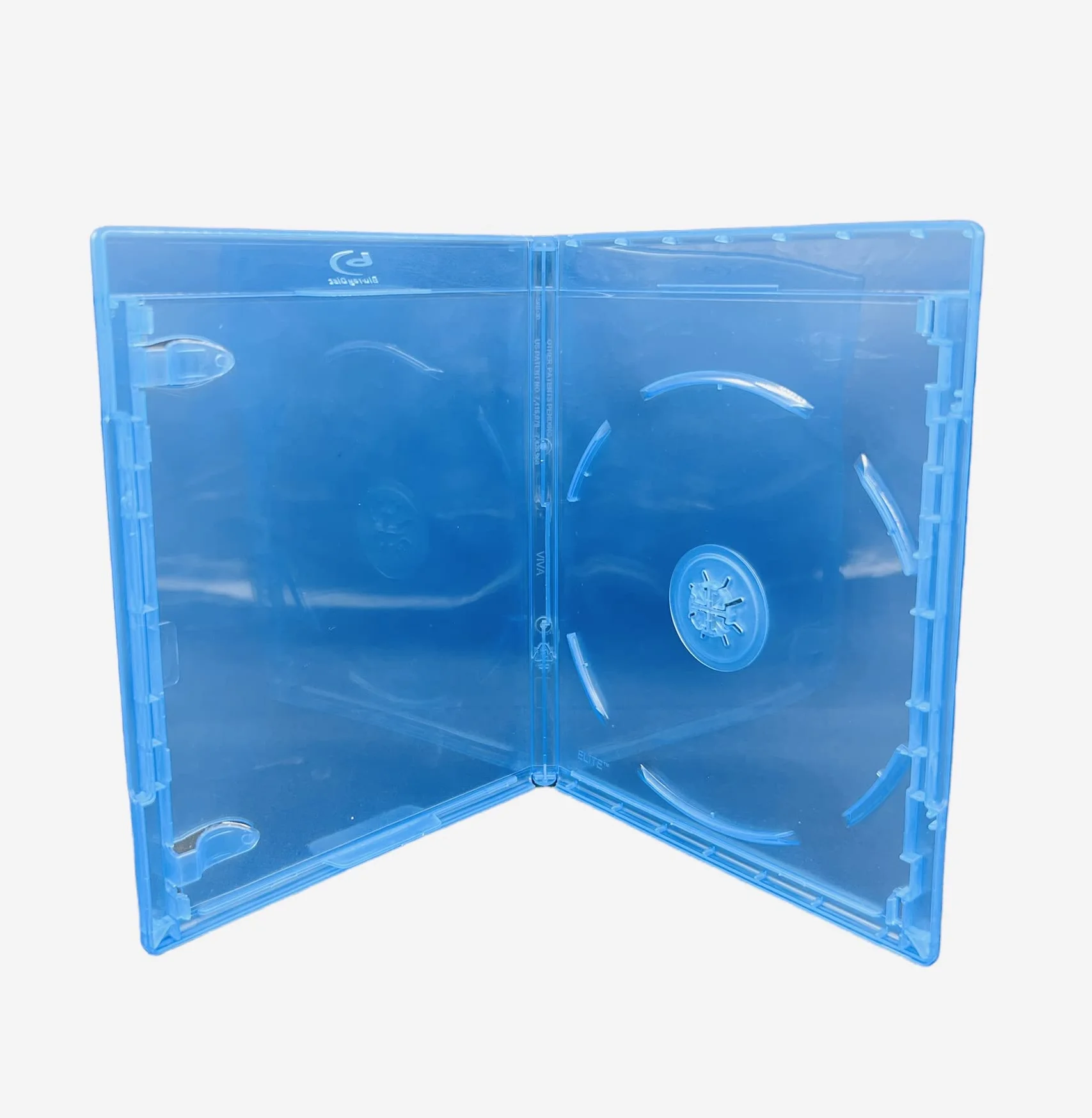 5 custodie singole per Blu-ray Viva Elite, custodia per dischi Blu-ray da 11 mm con custodia trasparente per opere d'arte, plastica resistente in polipropilene, hub sicuro a pulsante, custodia di